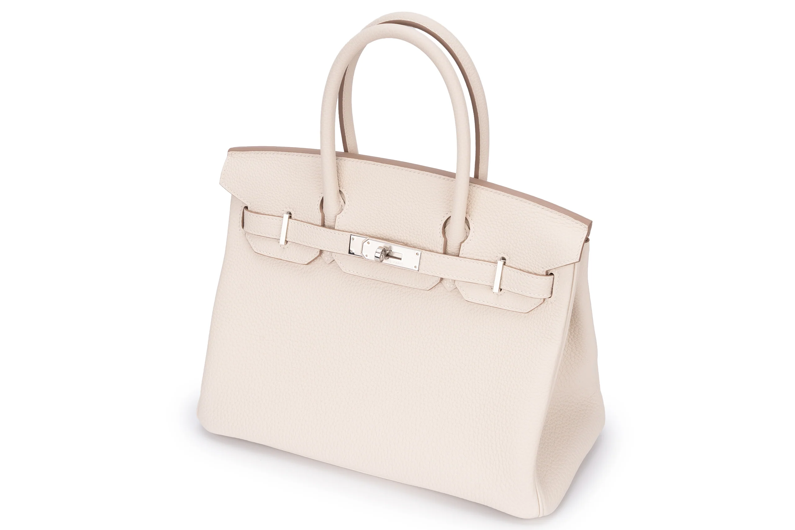 Hermès Birkin 30 Retourne Togo Veau Craie PHW - Image 12