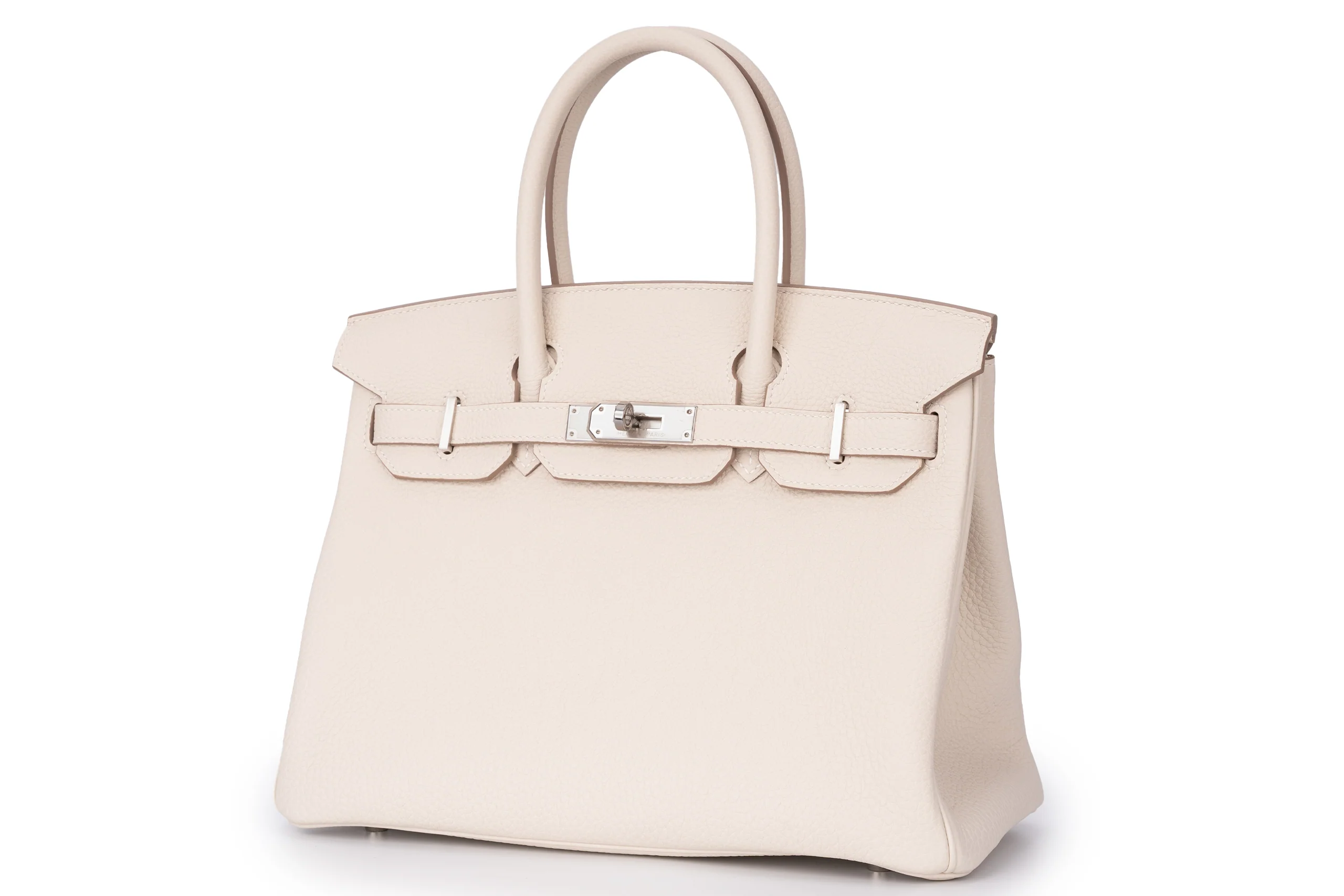 Hermès Birkin 30 Retourne Togo Veau Craie PHW - Image 2