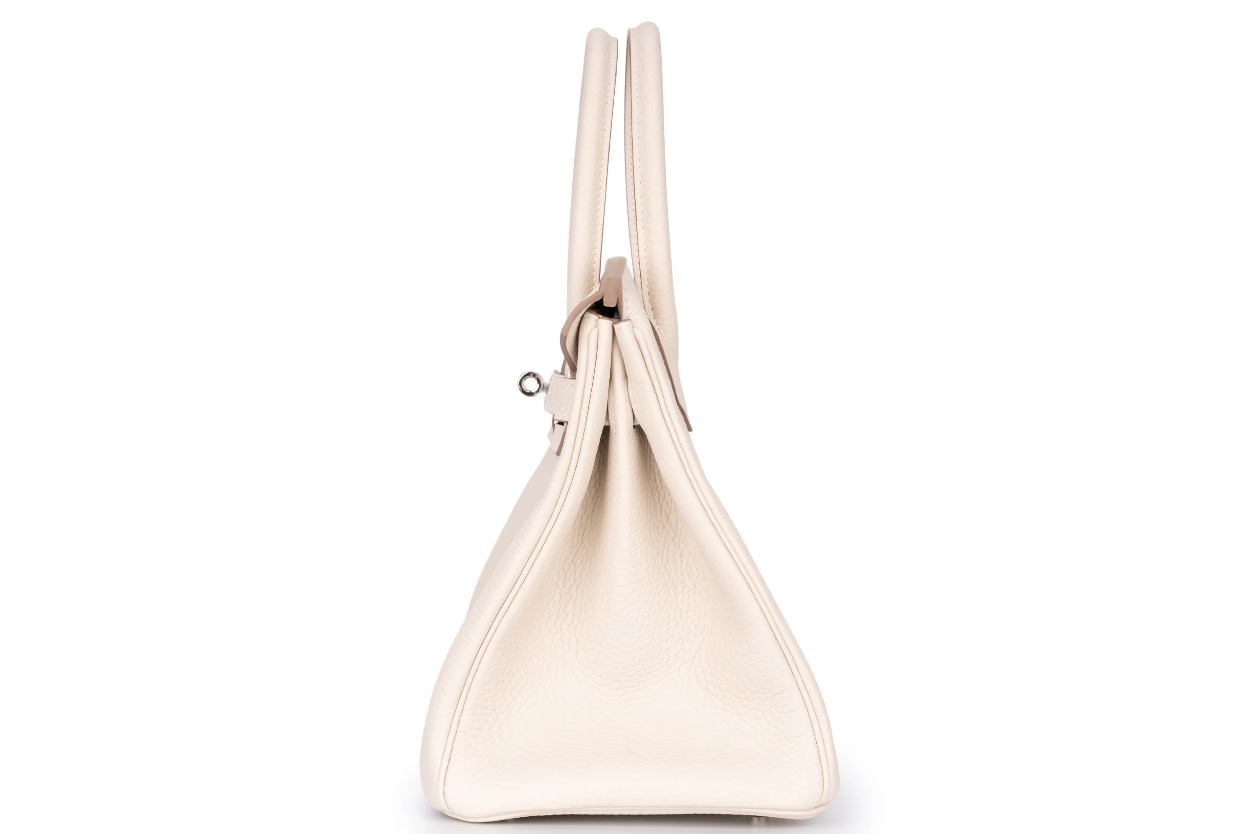 Hermès Birkin 30 Retourne Togo Veau Craie PHW - Image 3