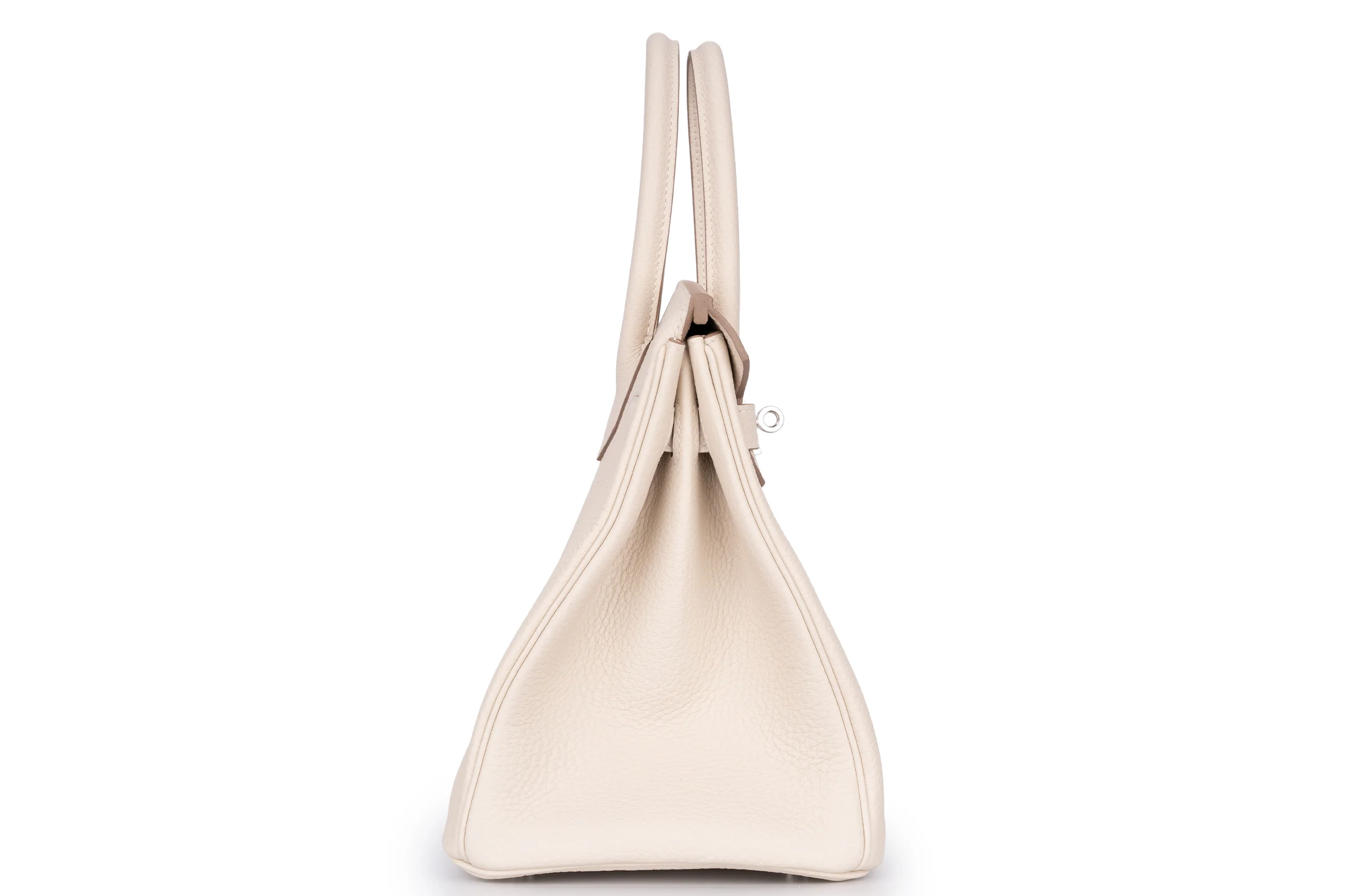 Hermès Birkin 30 Retourne Togo Veau Craie PHW - Image 5
