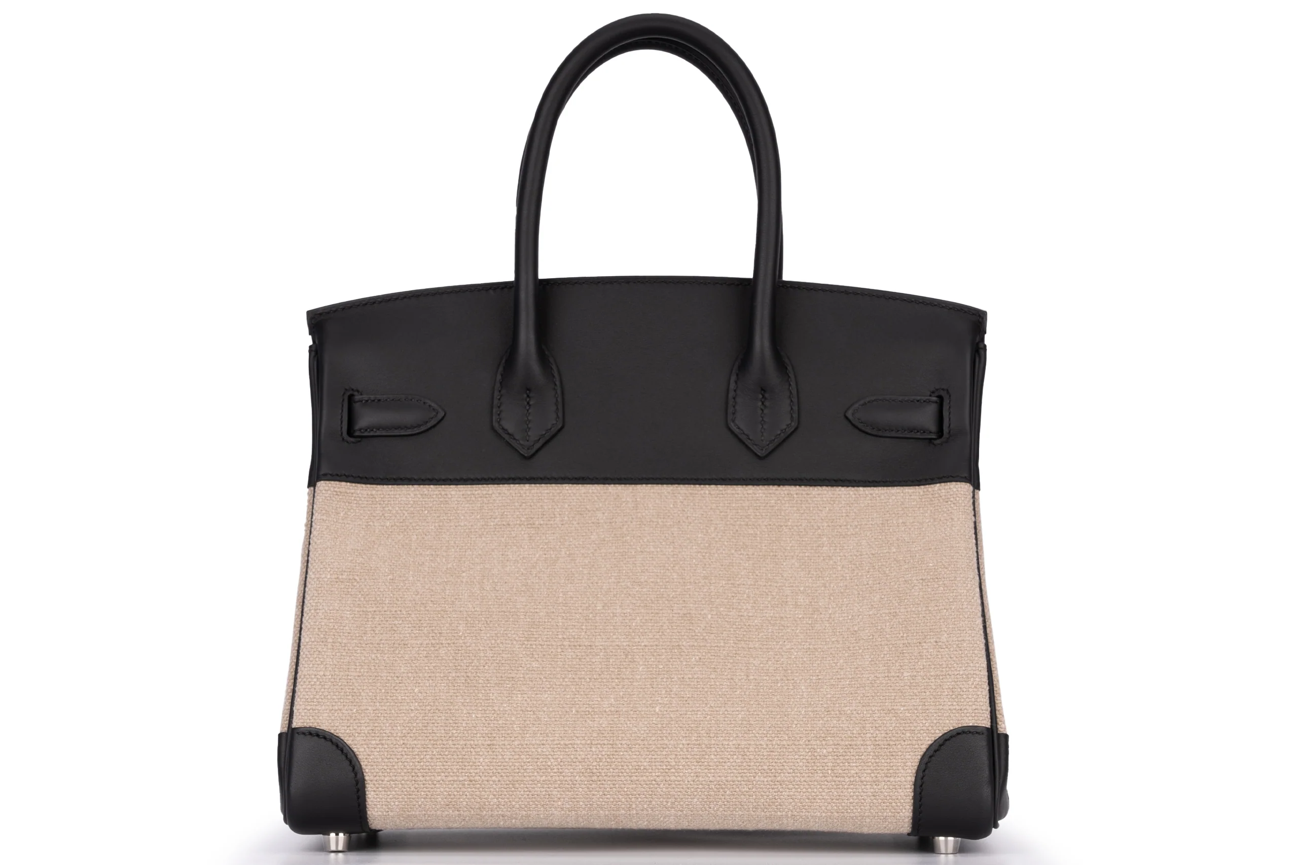 Hermès Birkin 30 Retourne Toile Maxi Bivouac Swift Noir PHW - Image 4