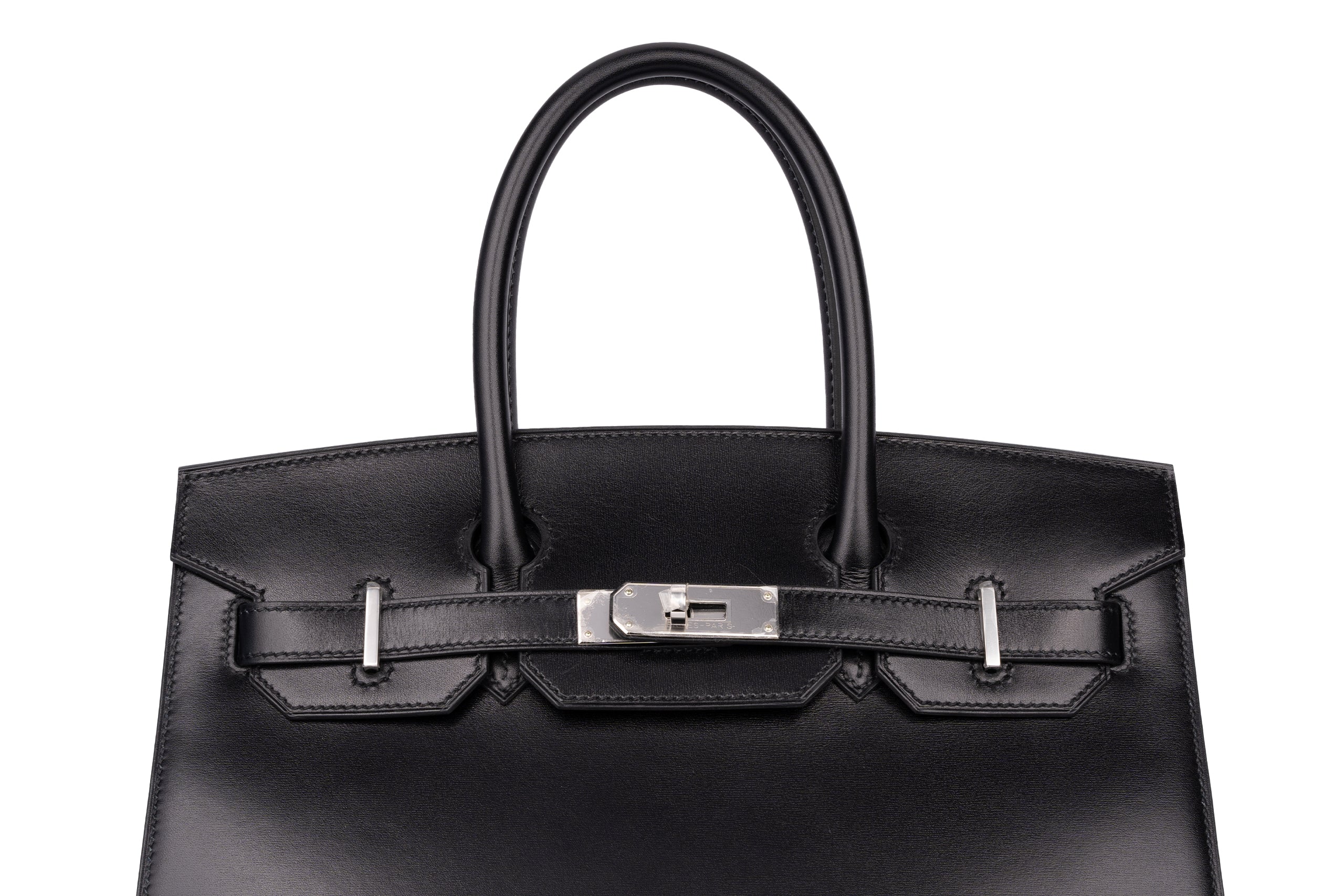 Hermès Birkin 30	Sellier	Veau Box	Noir	PHW - Image 7