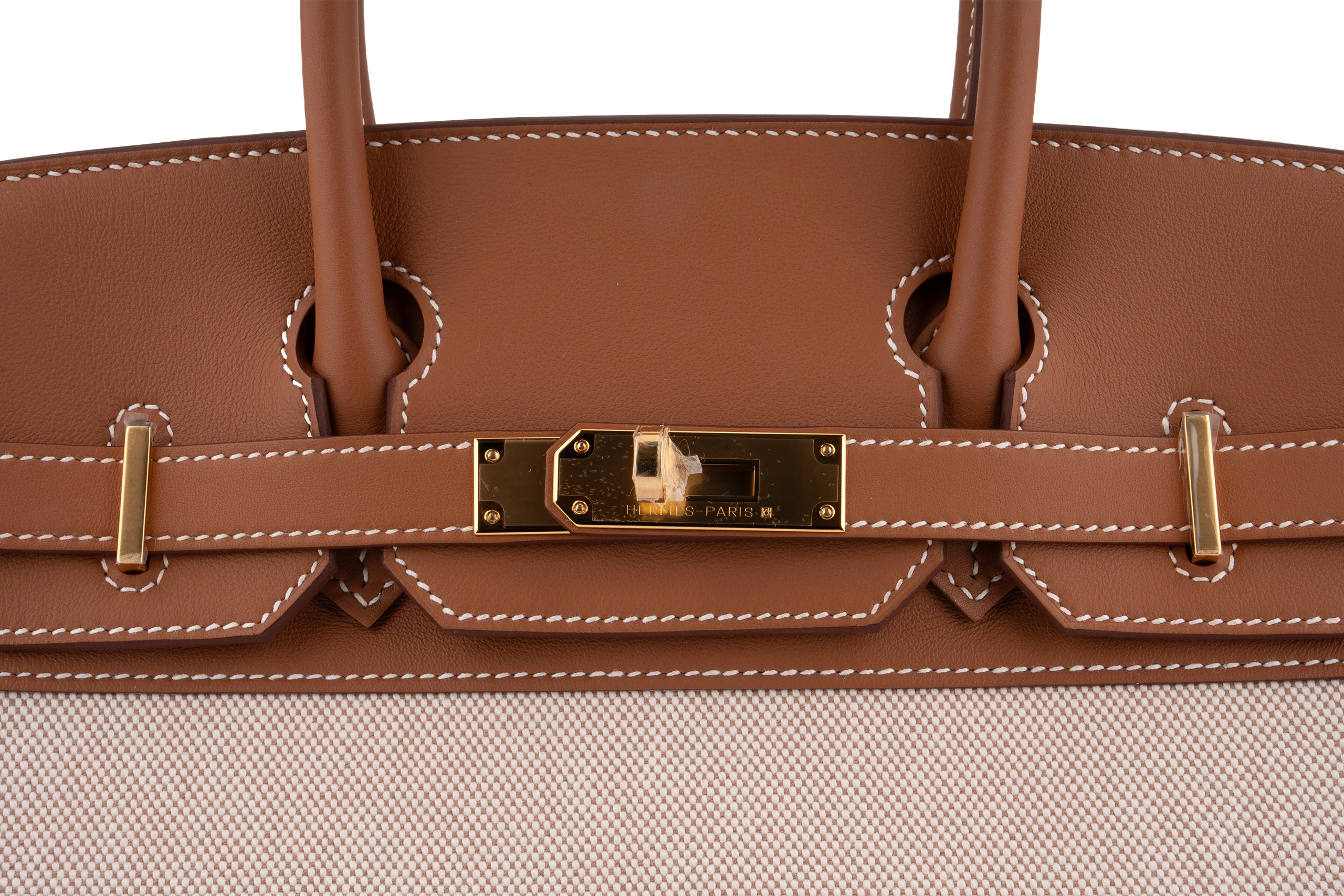 Hermès Birkin 30	Swift /Canvas /Ecru	Gold	GHW - Image 7