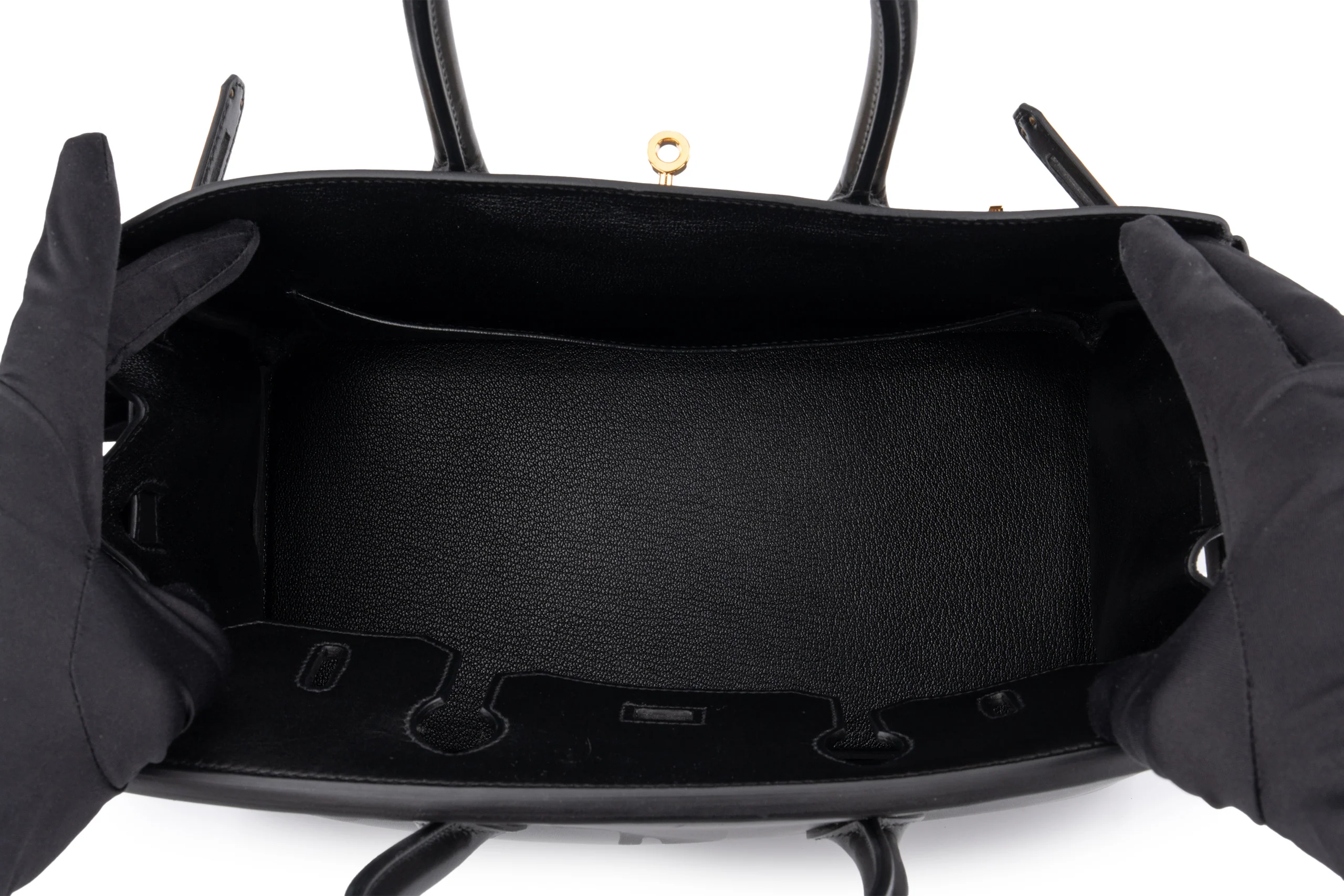Hermès Birkin 30 Tadelakt Noir GHW - Image 9