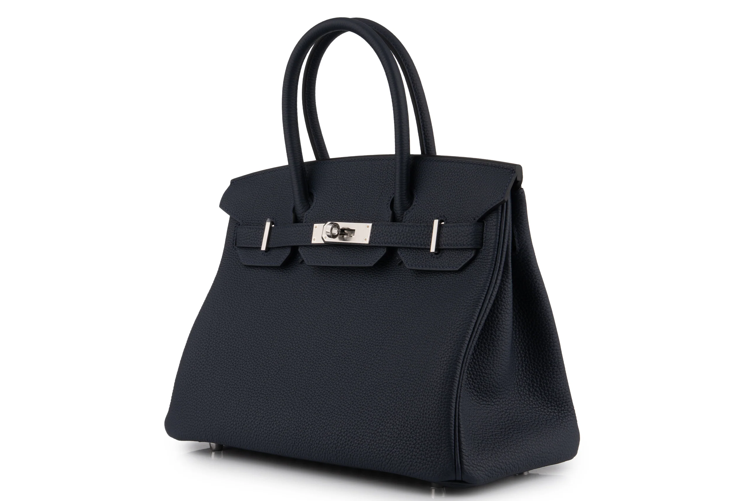Hermès Birkin 30	Togo	Bleu Nuit 	PHW - Image 2