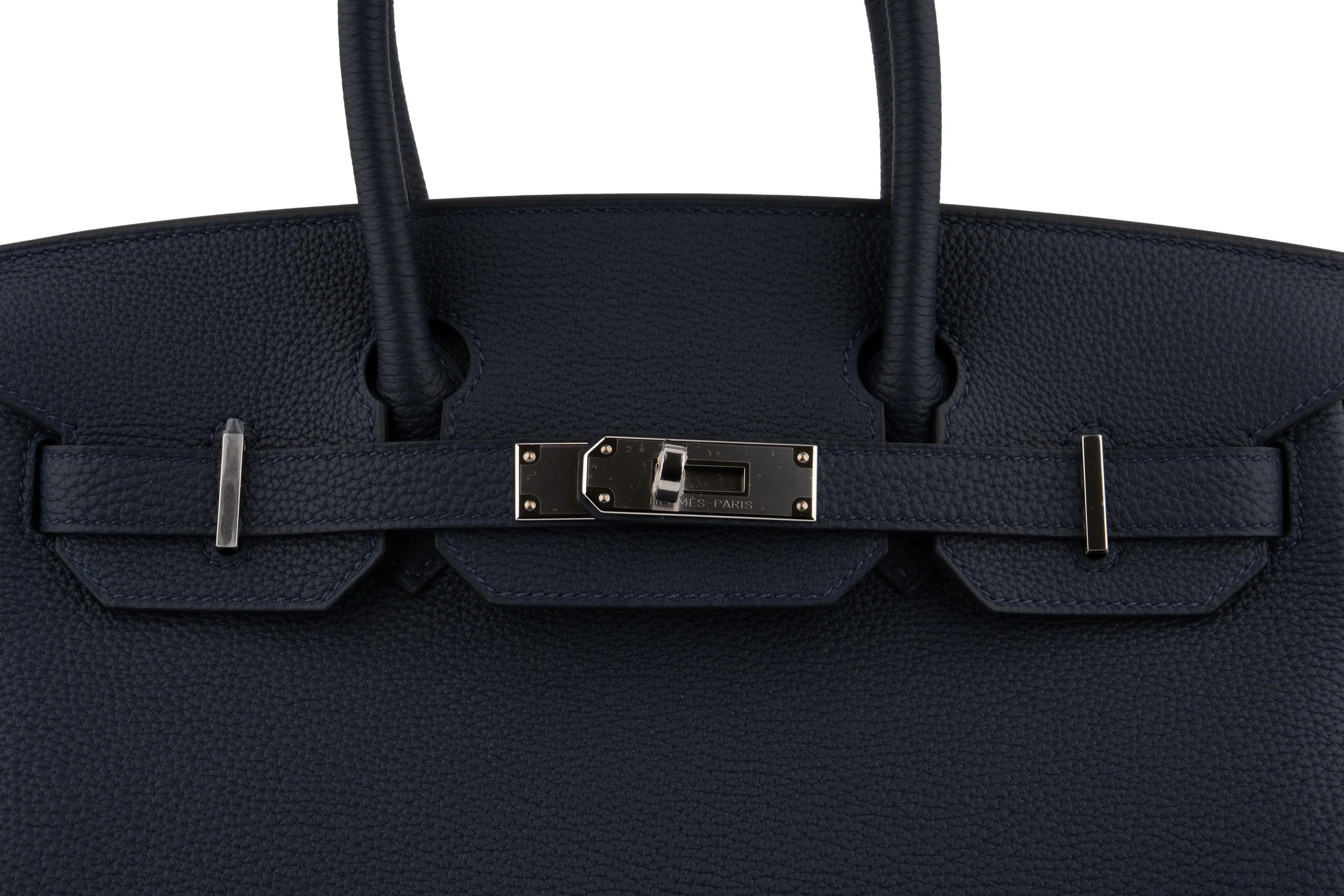 Hermès Birkin 30	Togo	Bleu Nuit 	PHW - Image 7