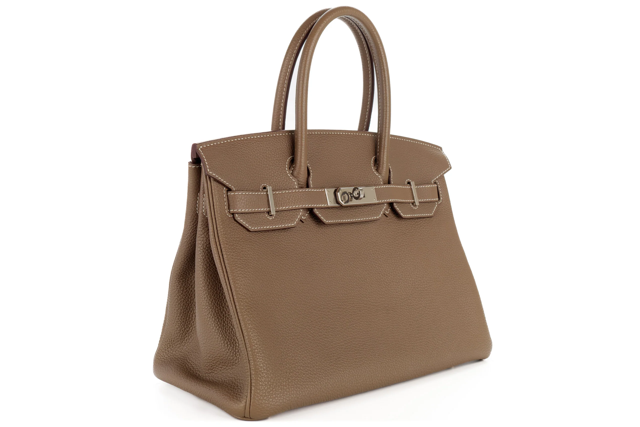Hermès  Birkin 30			Togo	Etoupe	PHW - Image 2
