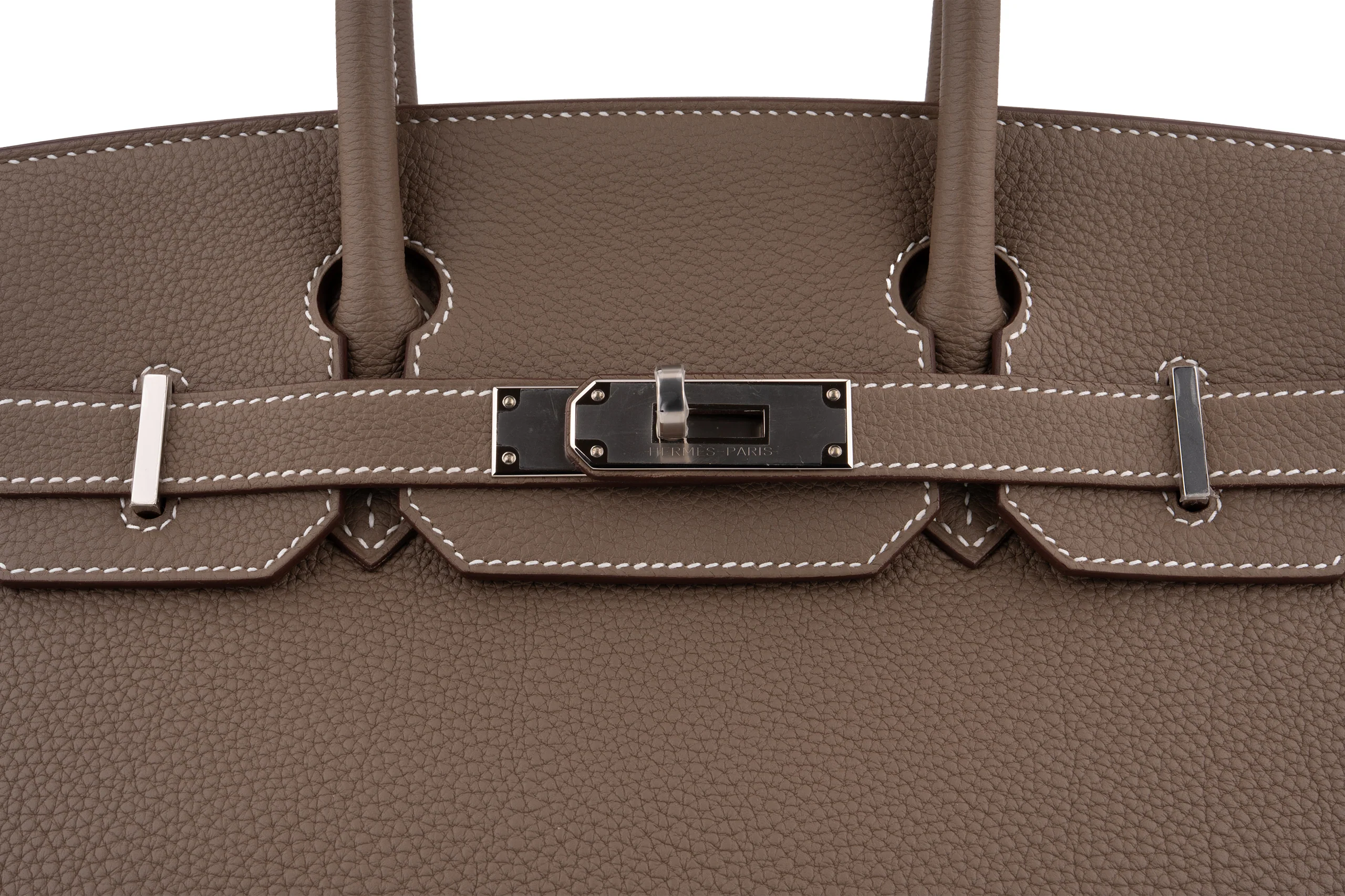 Hermès Birkin 30 		Togo	Etoupe	PHW - Image 4