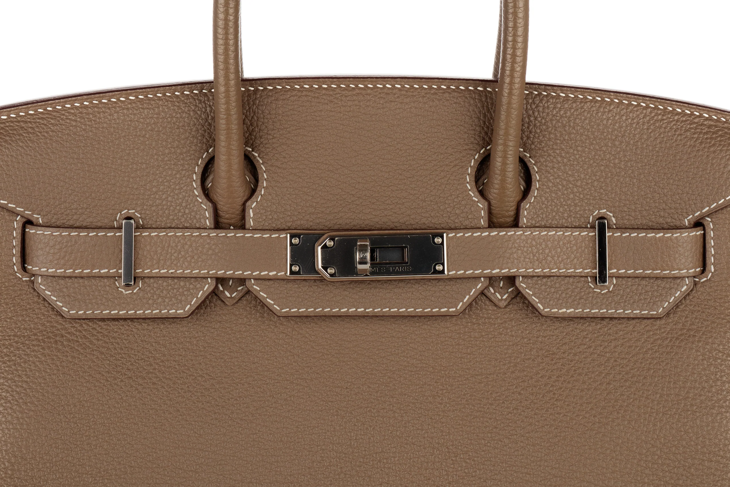 Hermès  Birkin 30			Togo	Etoupe	PHW - Image 7