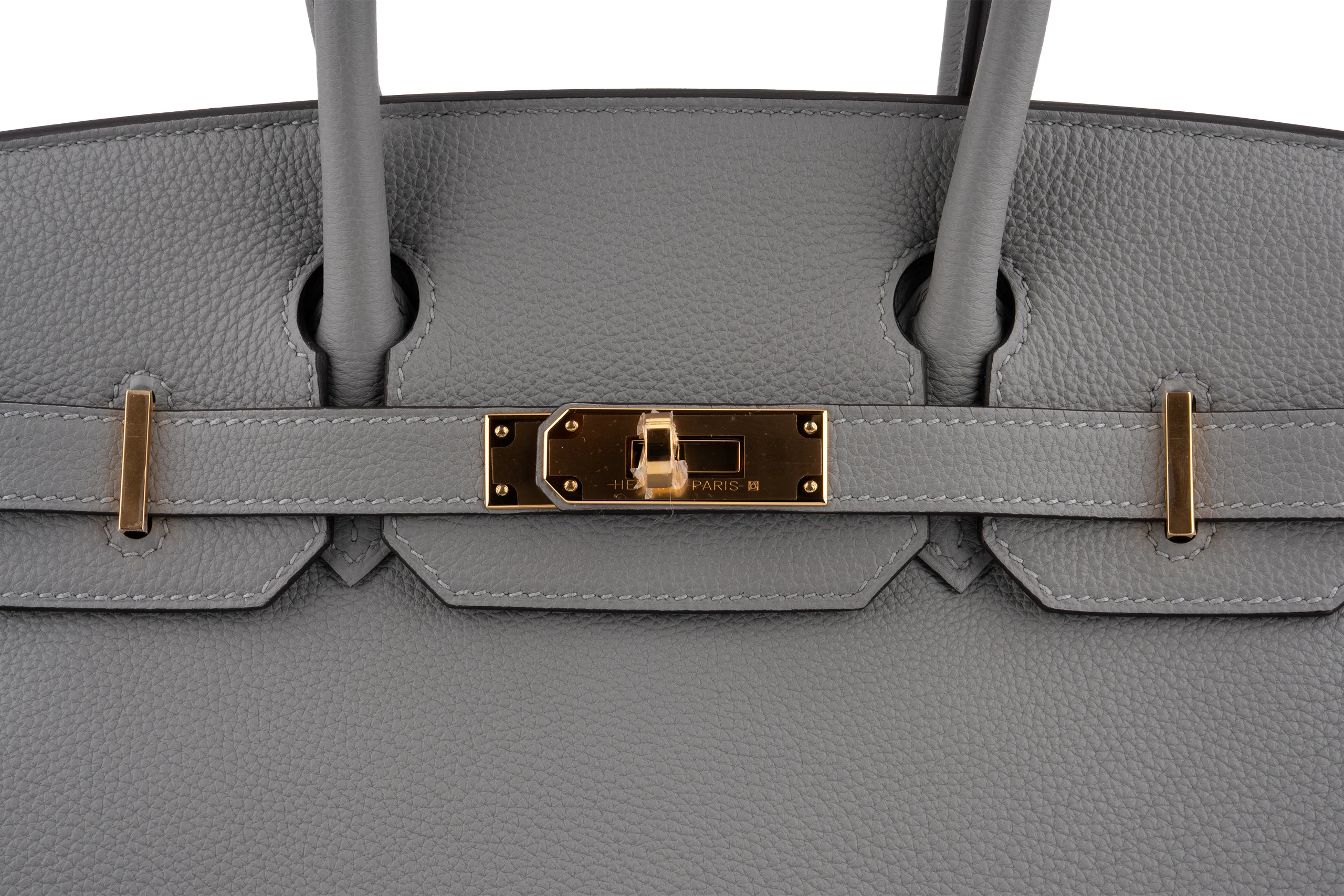 Hermès  Birkin 30 Togo 	Gris Mouette	GHW - Image 7