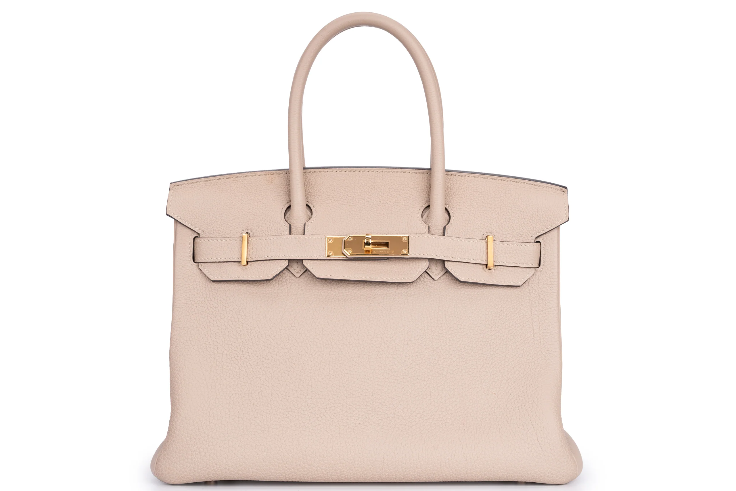 Hermès Birkin 30 Togo Gris Tourtlle GHW