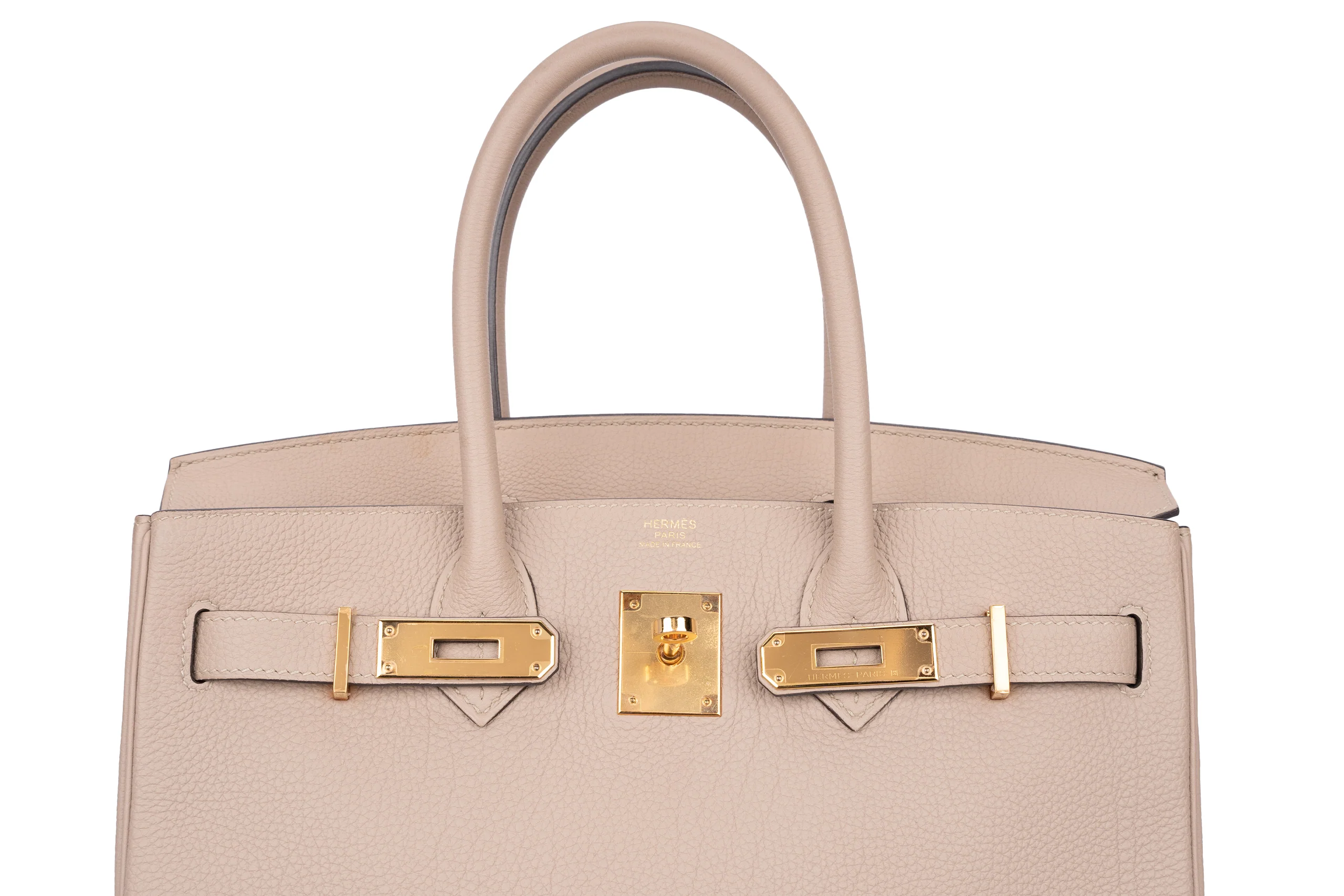 Hermès Birkin 30 Togo Gris Tourtlle GHW - Image 12