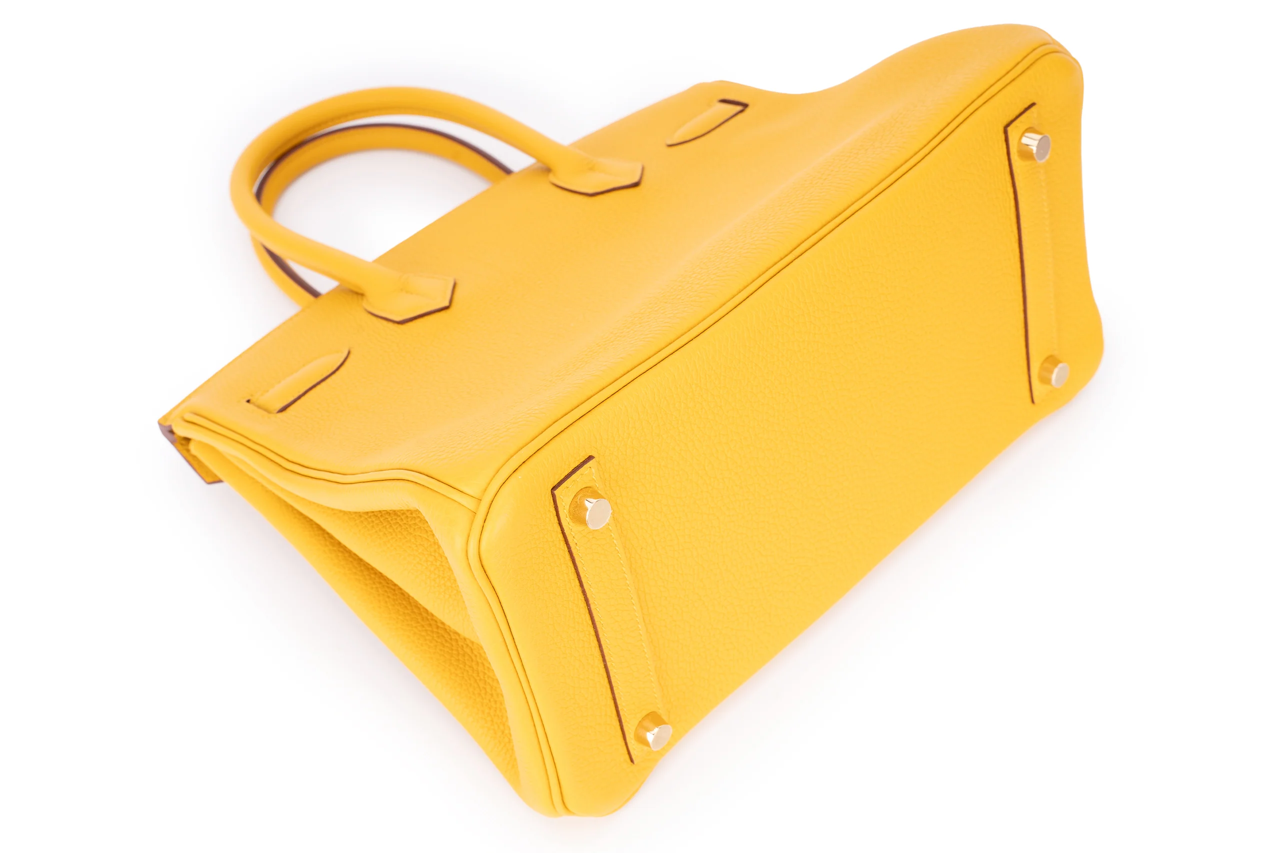 Hermès Birkin 30 Togo Jaune Ambre GHW - Image 10
