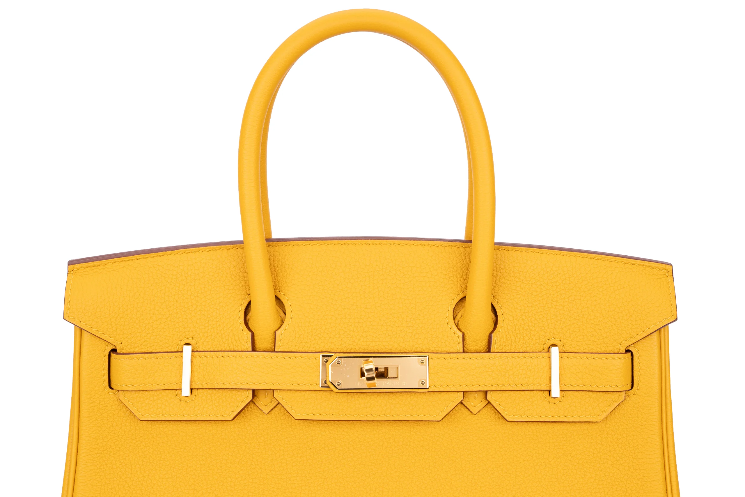 Hermès Birkin 30 Togo Jaune Ambre GHW - Image 7