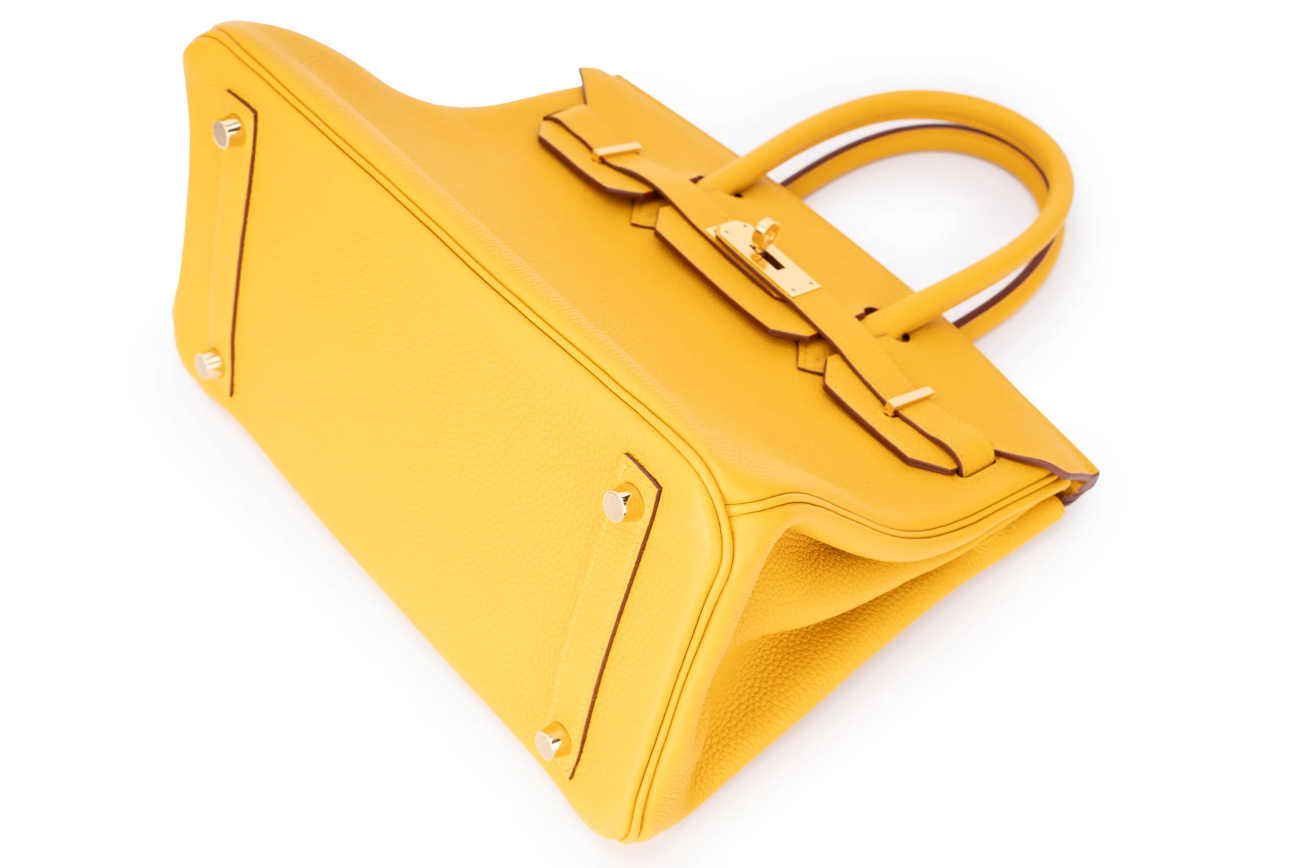 Hermès Birkin 30 Togo Jaune Ambre GHW - Image 9