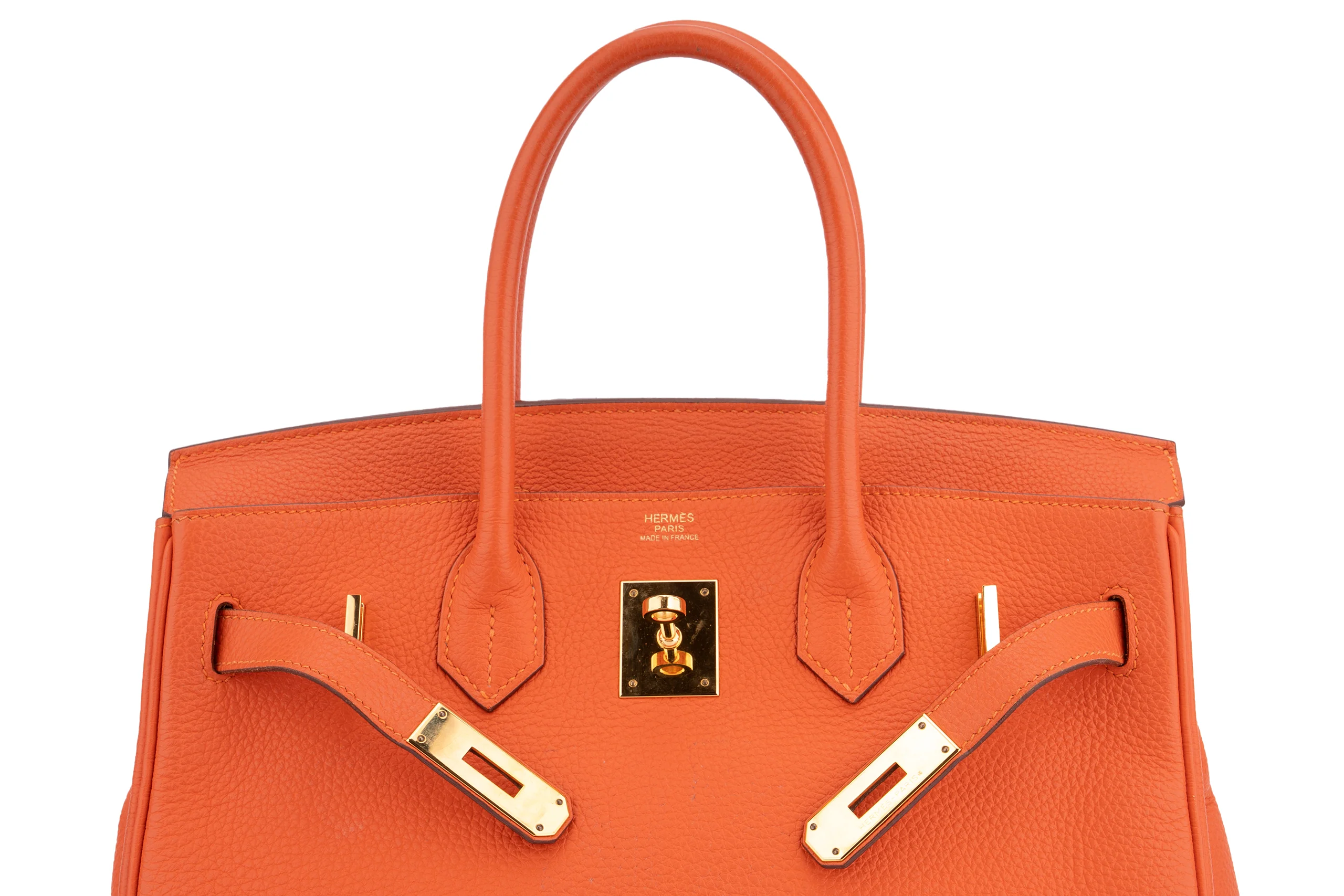 Hermès Birkin 30 Togo Orange Feu	GHW - Image 7