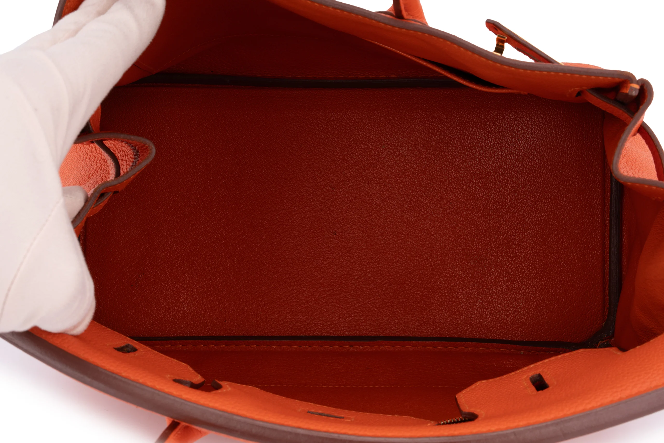 Hermès Birkin 30 Togo Orange Feu	GHW - Image 8