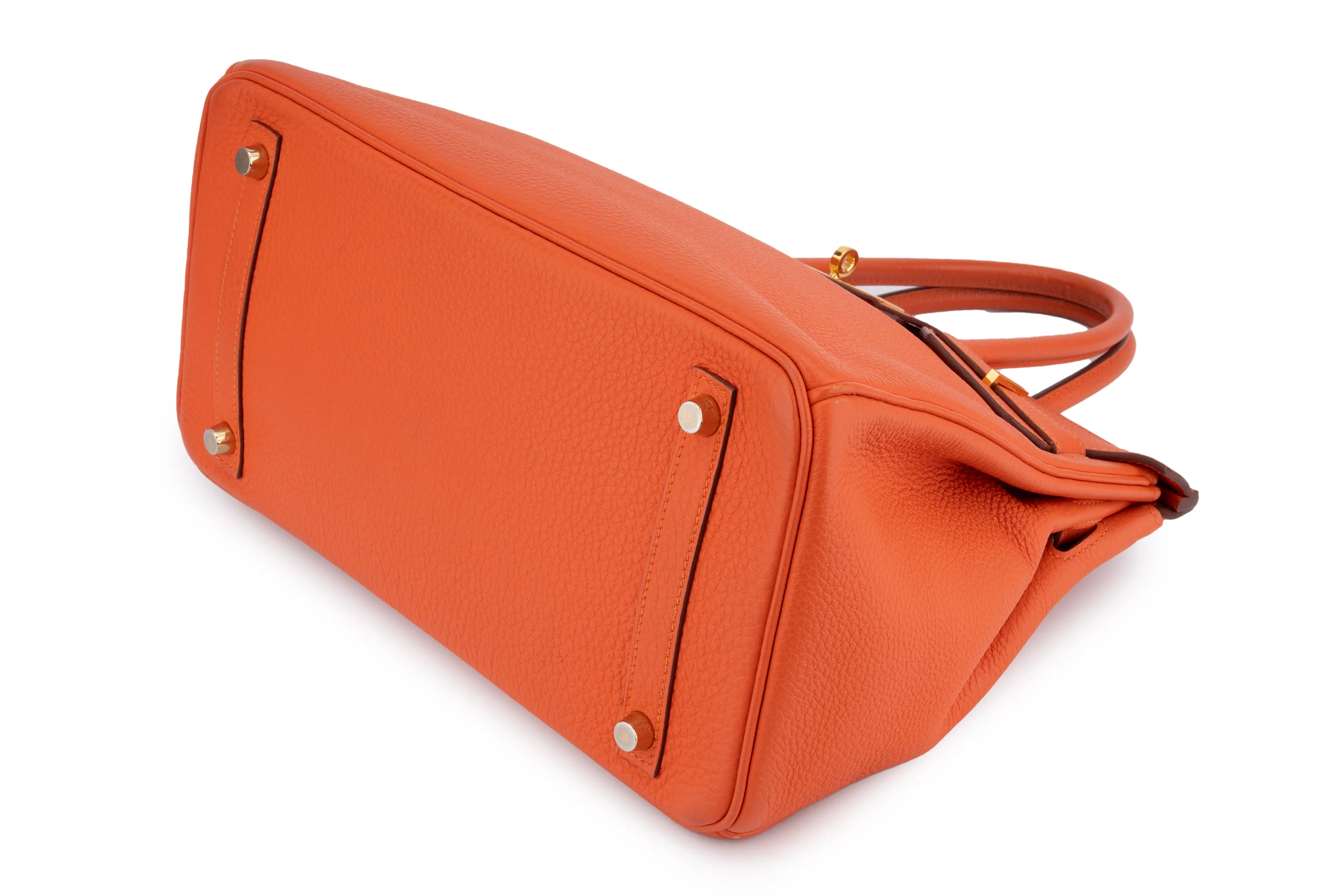 Hermès Birkin 30 Togo Orange Feu	GHW - Image 9