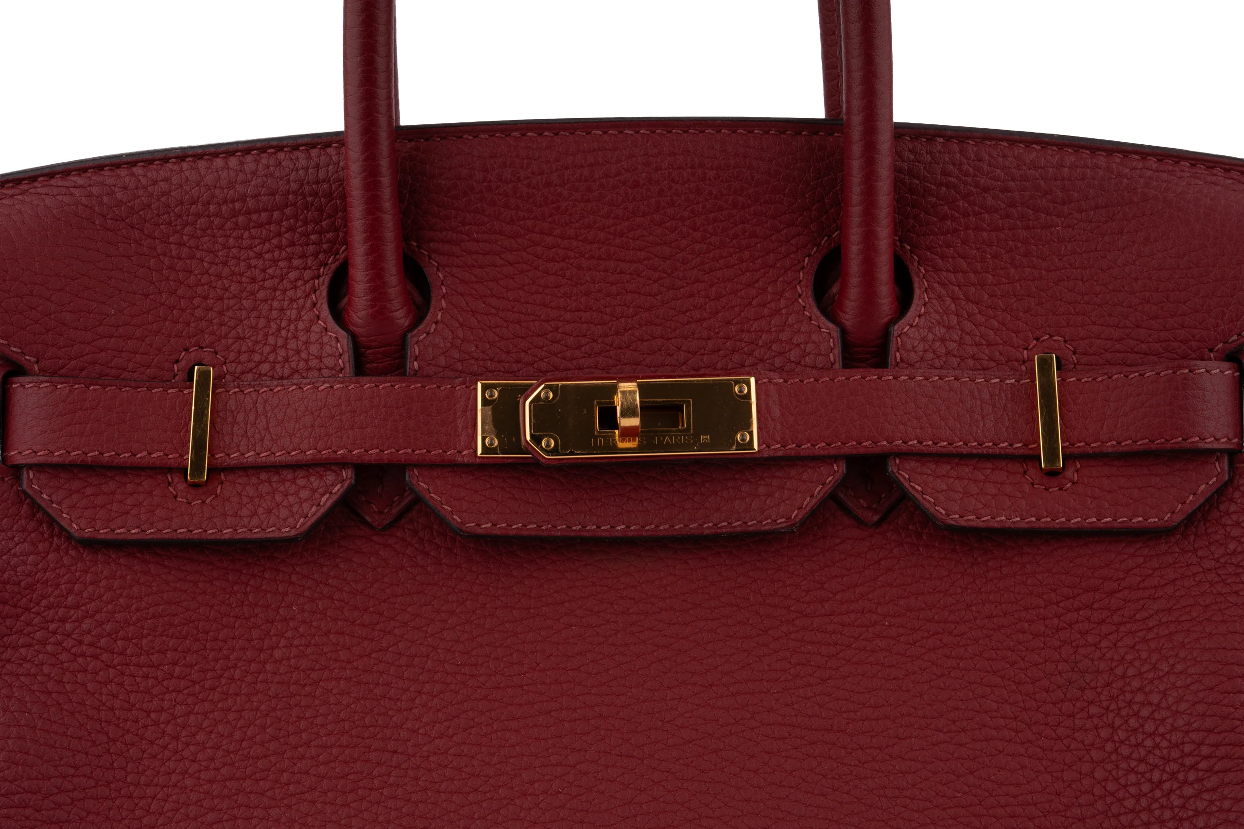 Hermès Birkin 30 		Togo	Rouge Grenat 	GHW - Image 7