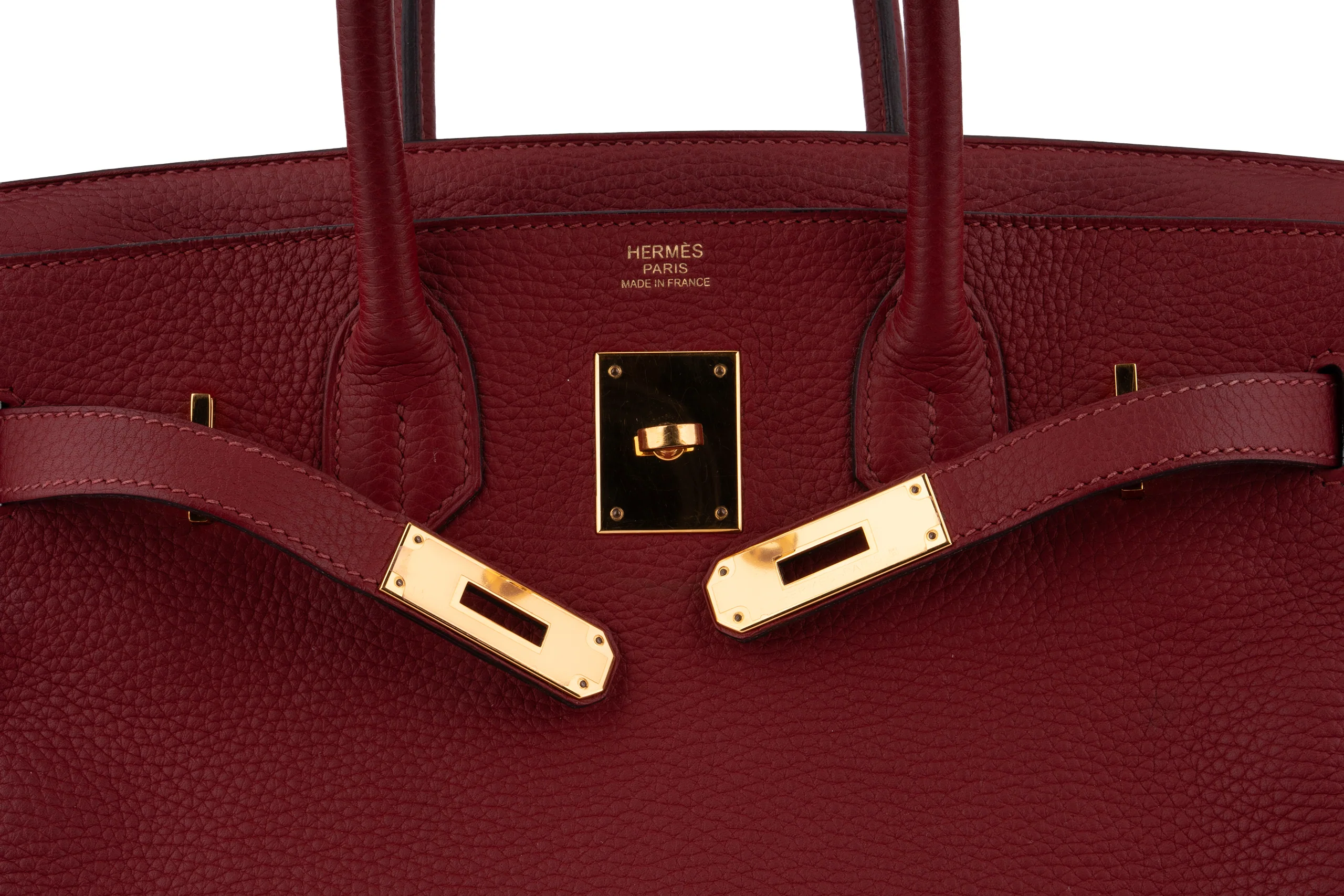 Hermès Birkin 30 		Togo	Rouge Grenat 	GHW - Image 8