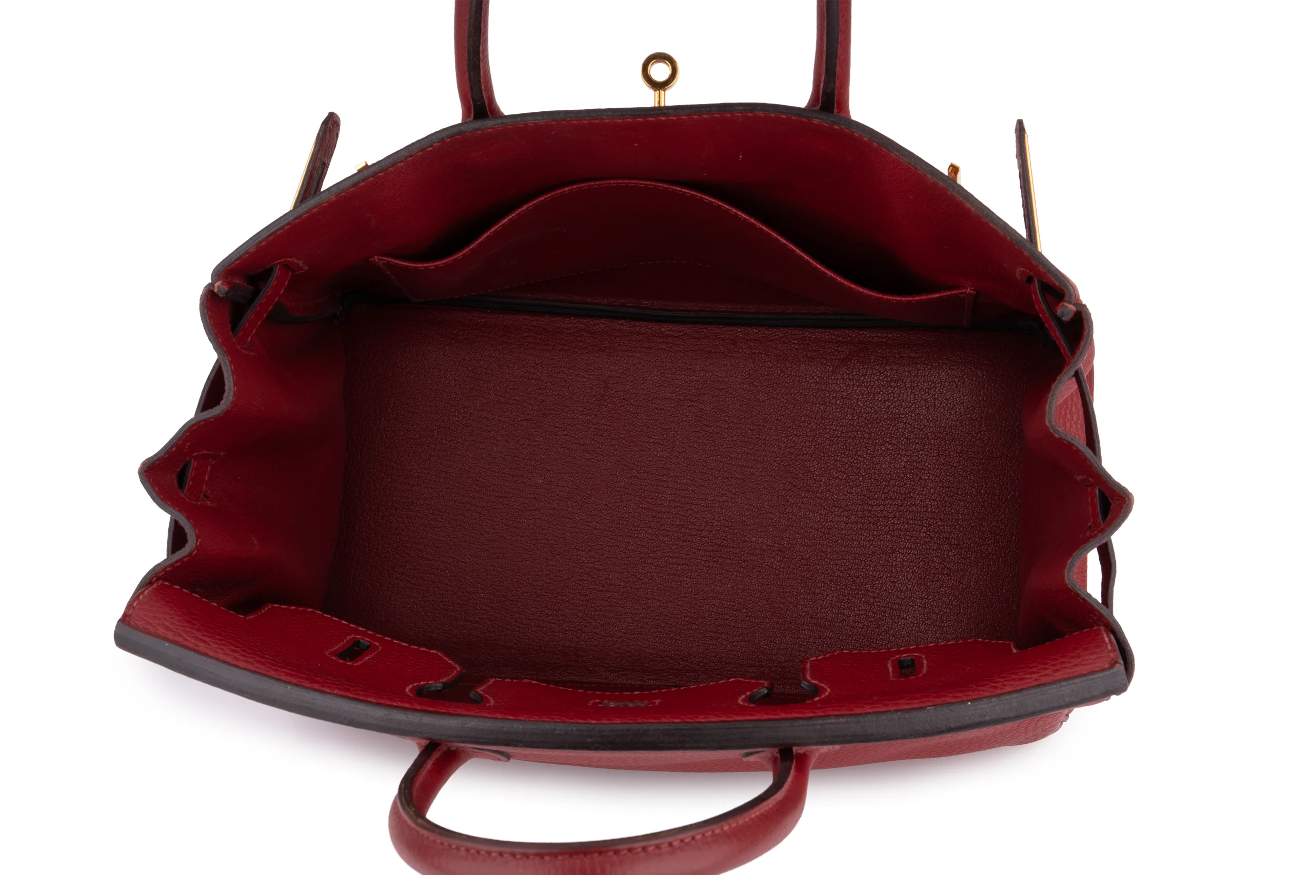 Hermès Birkin 30 		Togo	Rouge Grenat 	GHW - Image 9