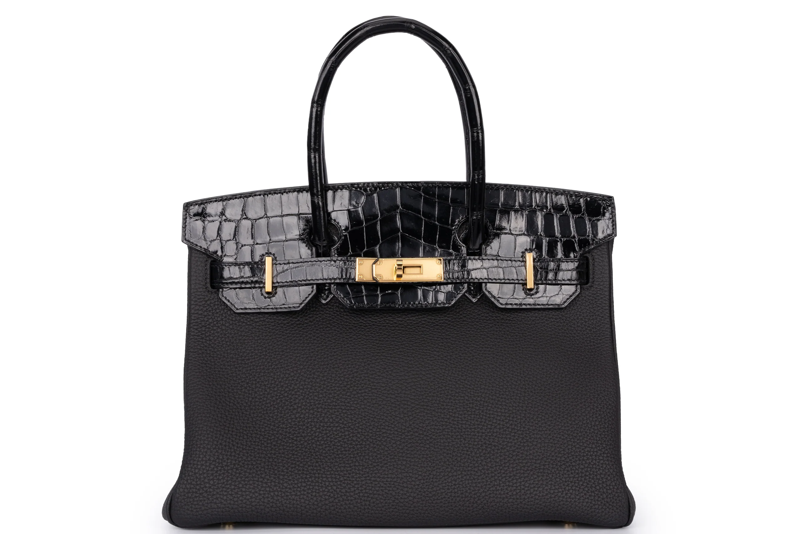 Hermès Birkin 30	Touch	Togo/Croc Nilo Lisse	Noir	GHW