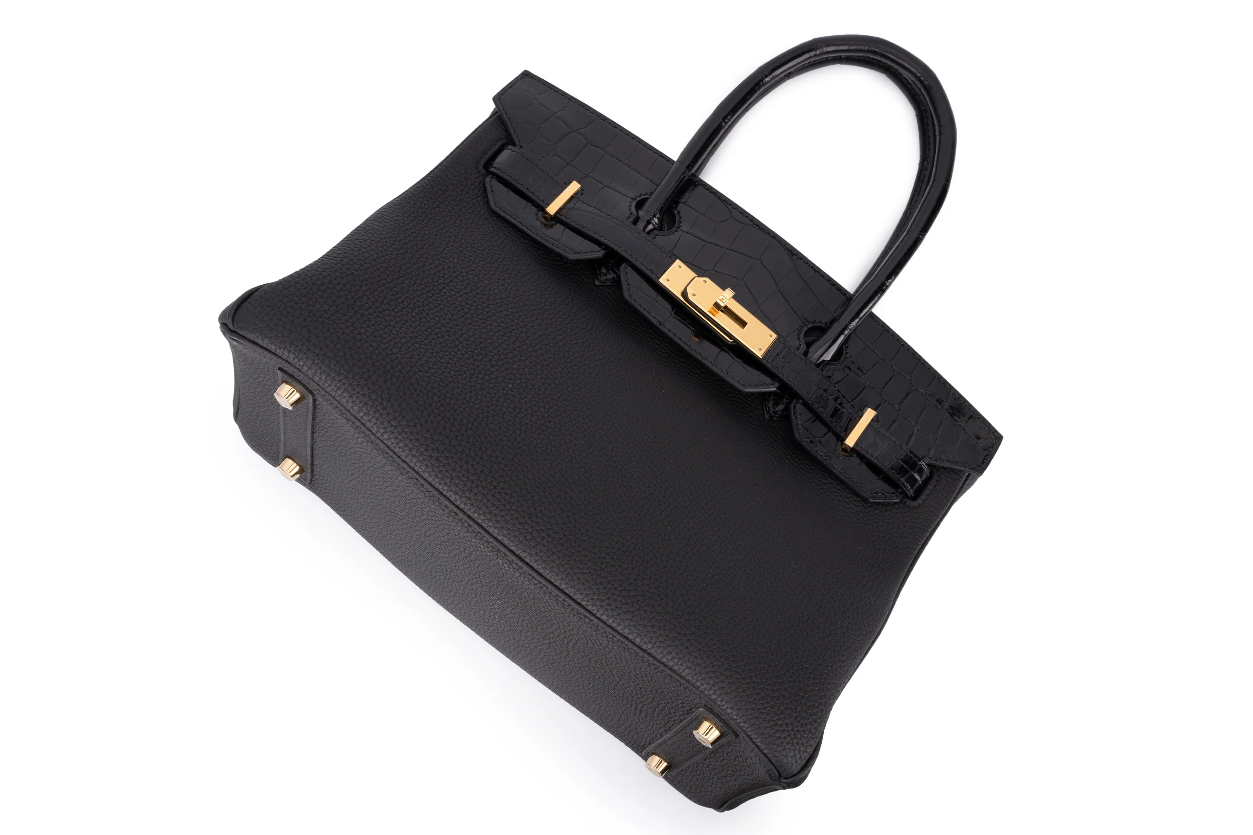 Hermès Birkin 30	Touch	Togo/Croc Nilo Lisse	Noir	GHW - Image 10