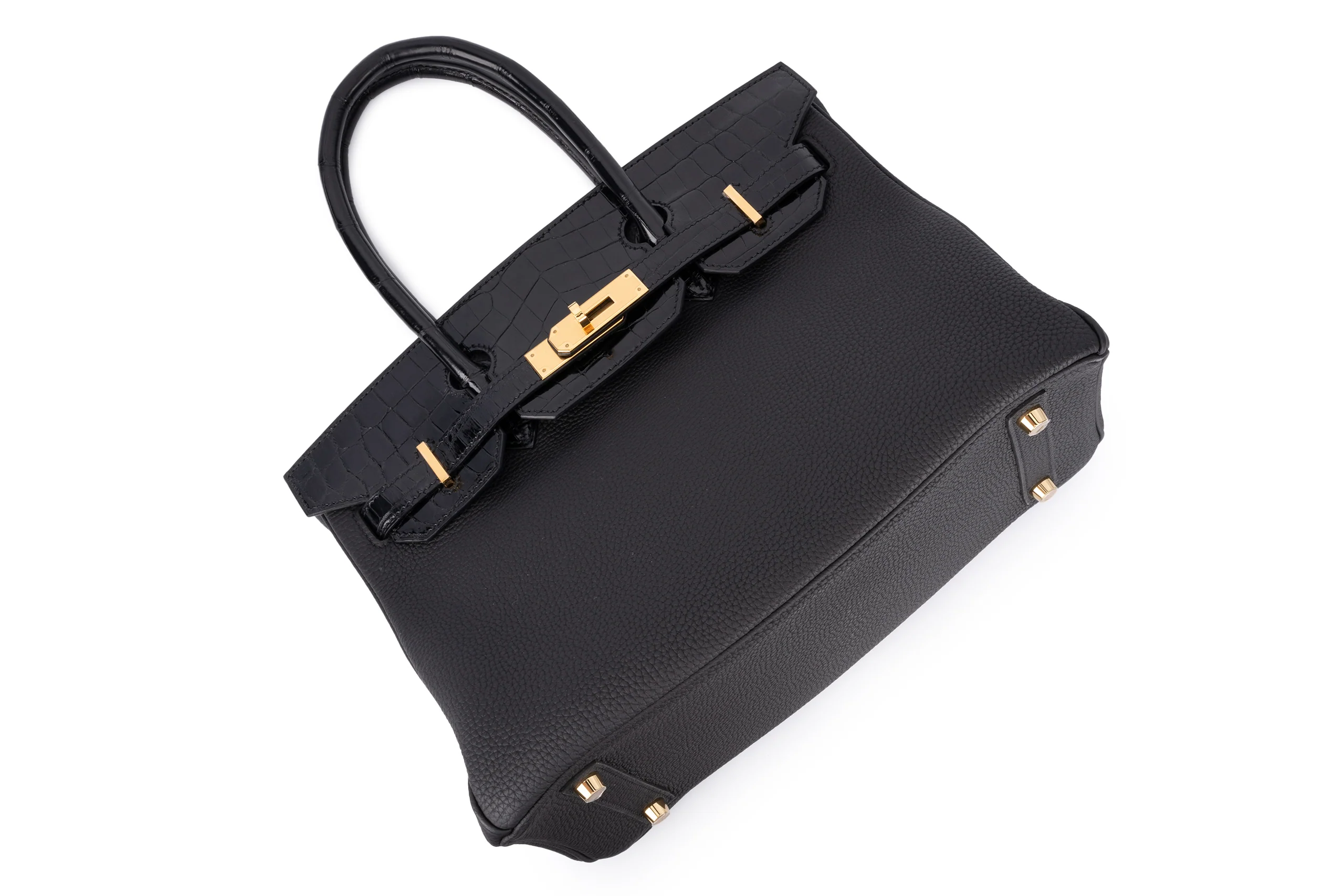 Hermès Birkin 30	Touch	Togo/Croc Nilo Lisse	Noir	GHW - Image 11