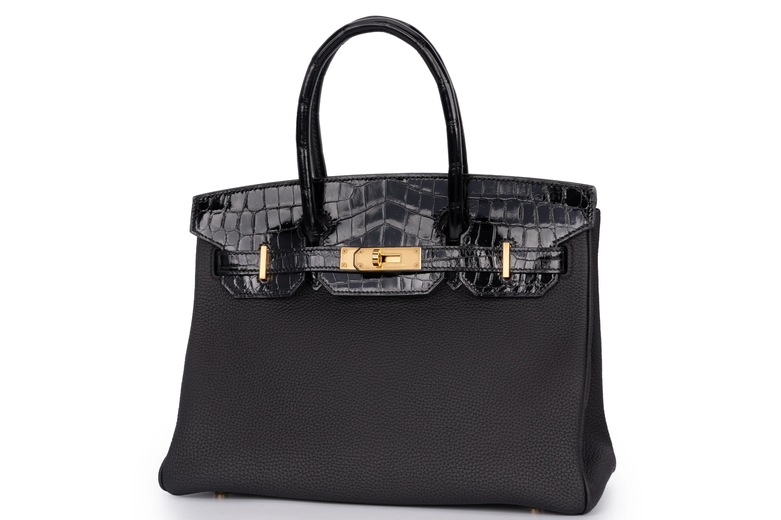 Hermès Birkin 30	Touch	Togo/Croc Nilo Lisse	Noir	GHW - Image 2