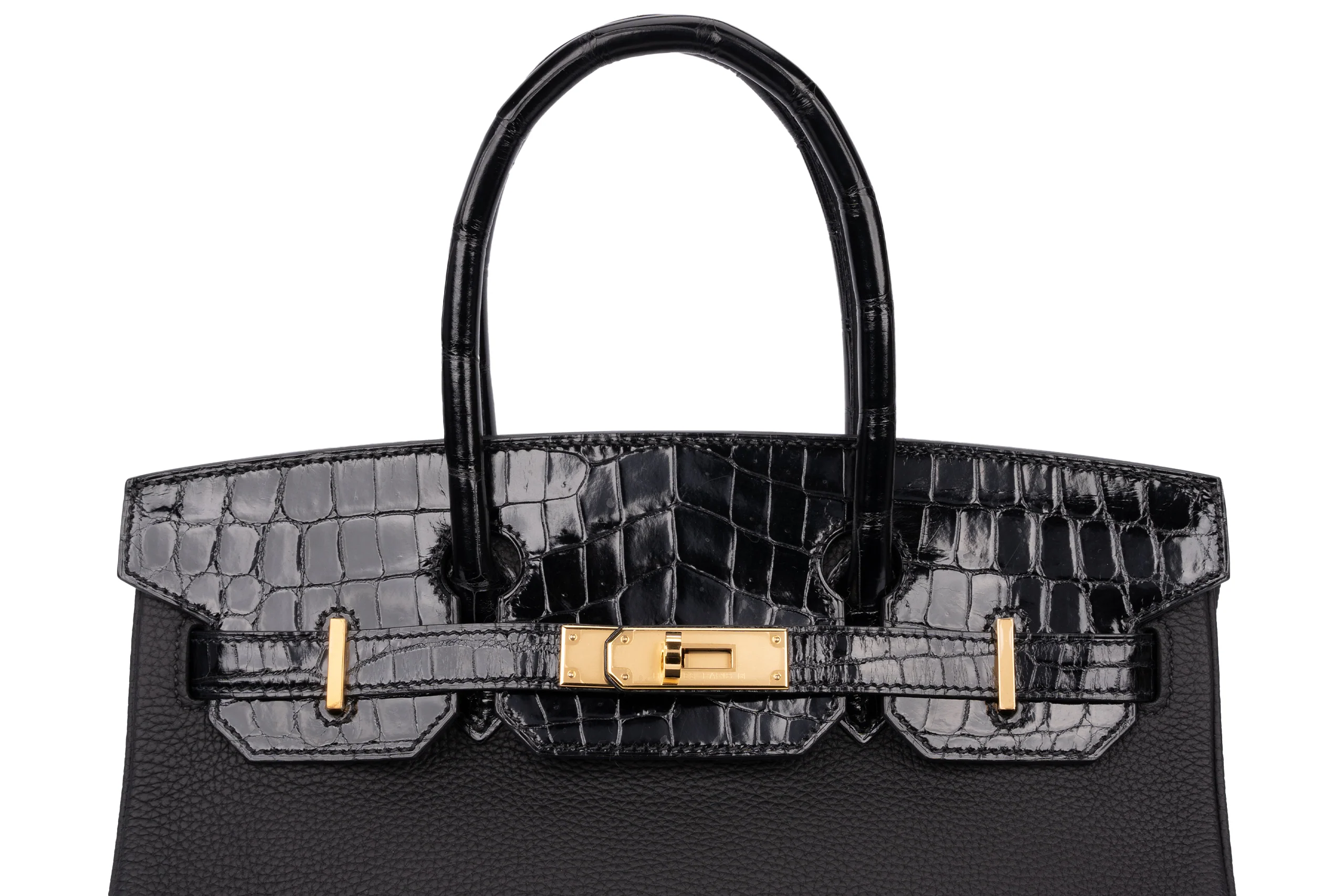 Hermès Birkin 30	Touch	Togo/Croc Nilo Lisse	Noir	GHW - Image 7