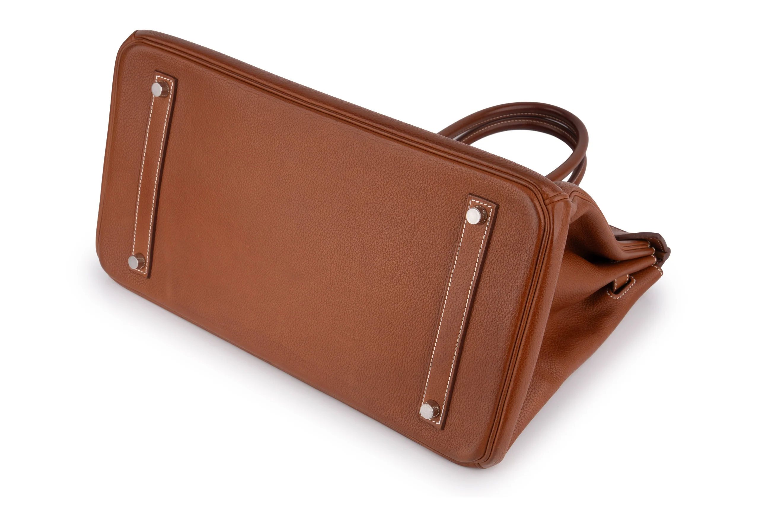 Hermès Birkin 35 		Barenia 	Gold 	PHW - Image 10