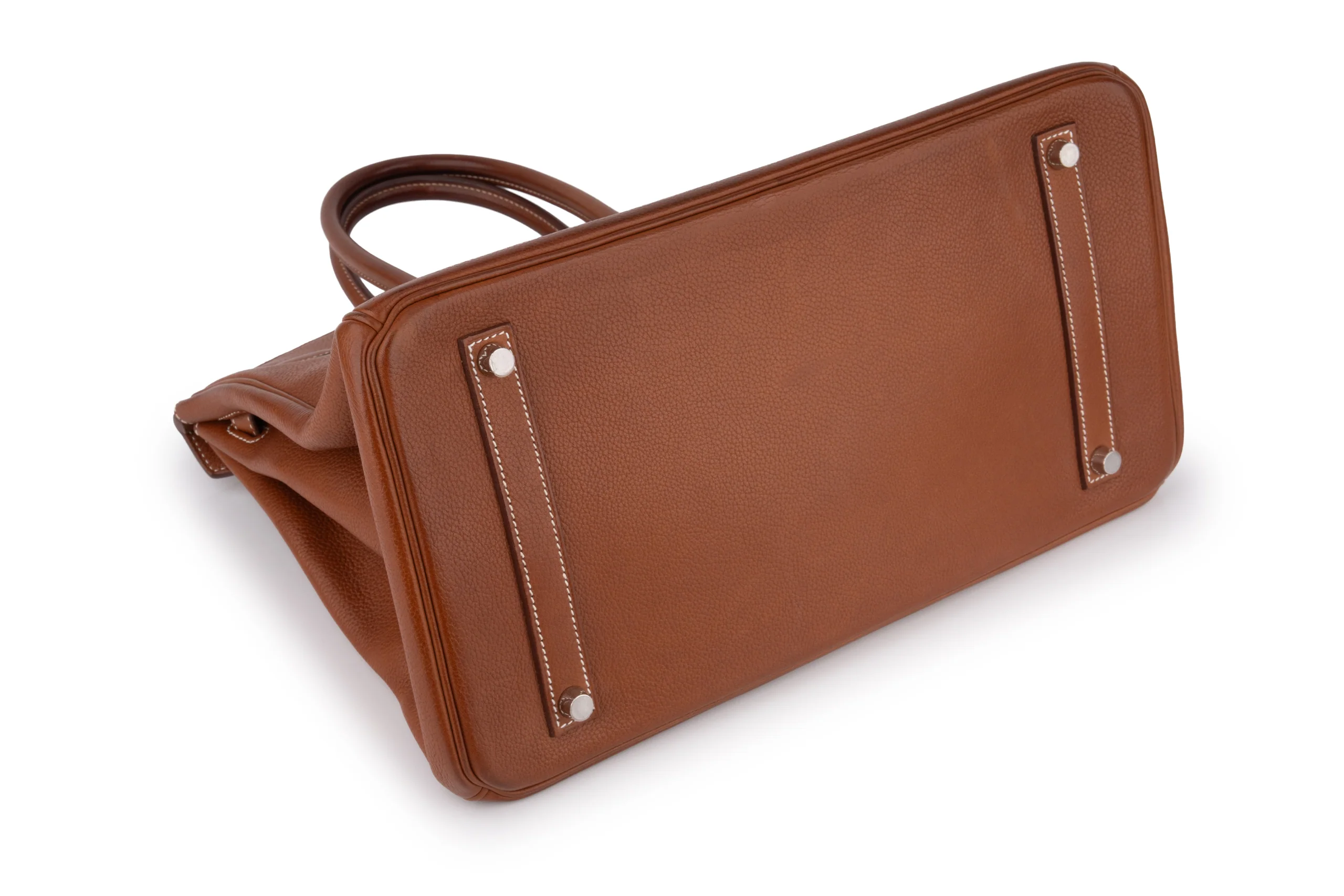 Hermès Birkin 35 		Barenia 	Gold 	PHW - Image 13