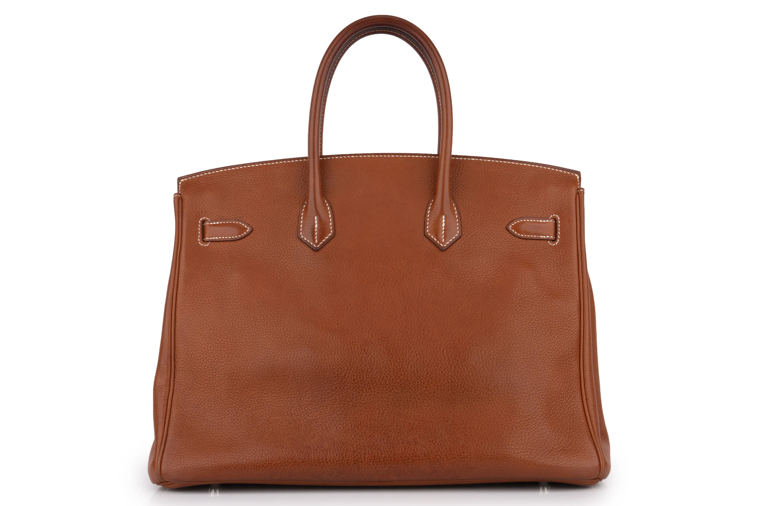 Hermès Birkin 35 		Barenia 	Gold 	PHW - Image 4