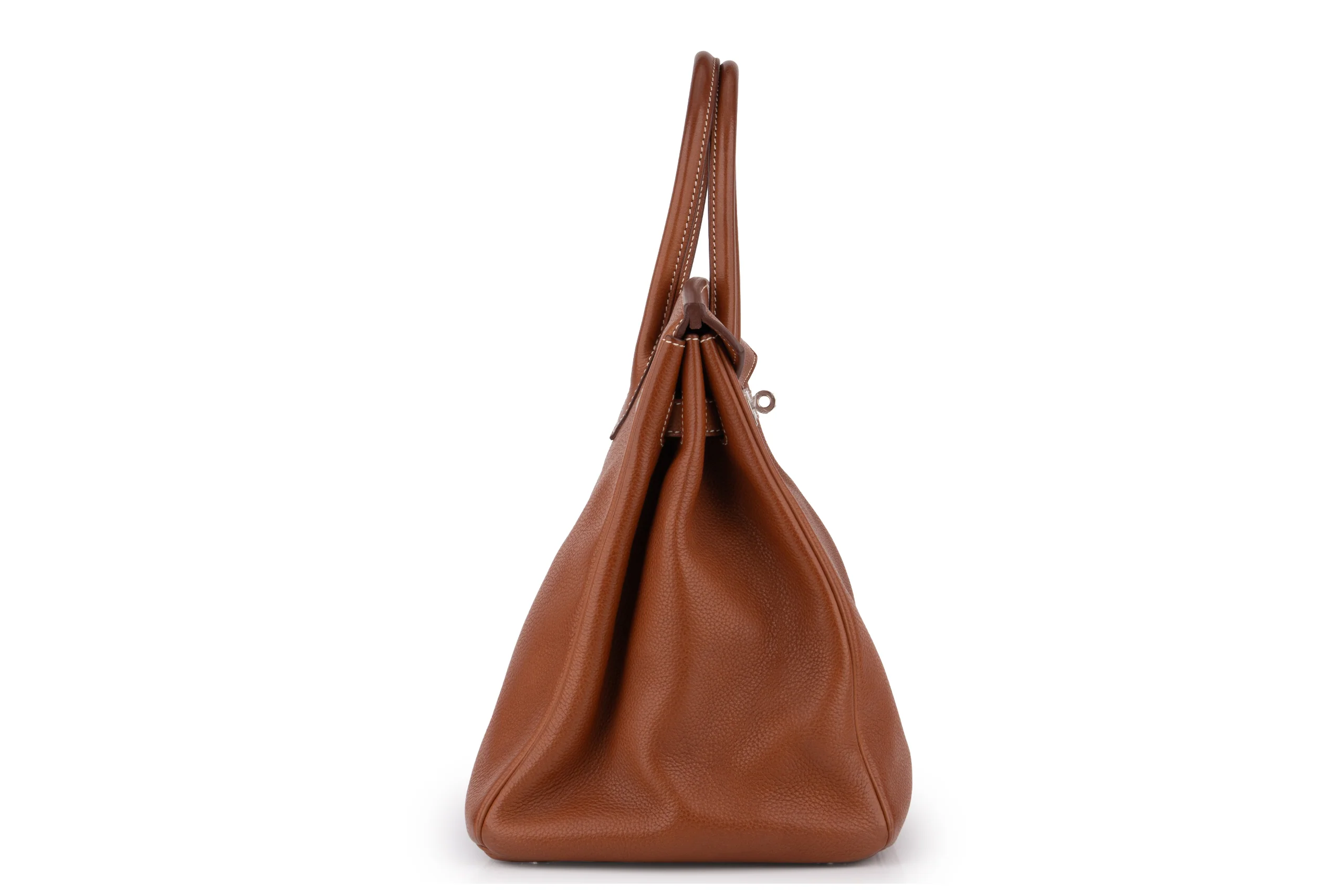 Hermès Birkin 35 		Barenia 	Gold 	PHW - Image 5