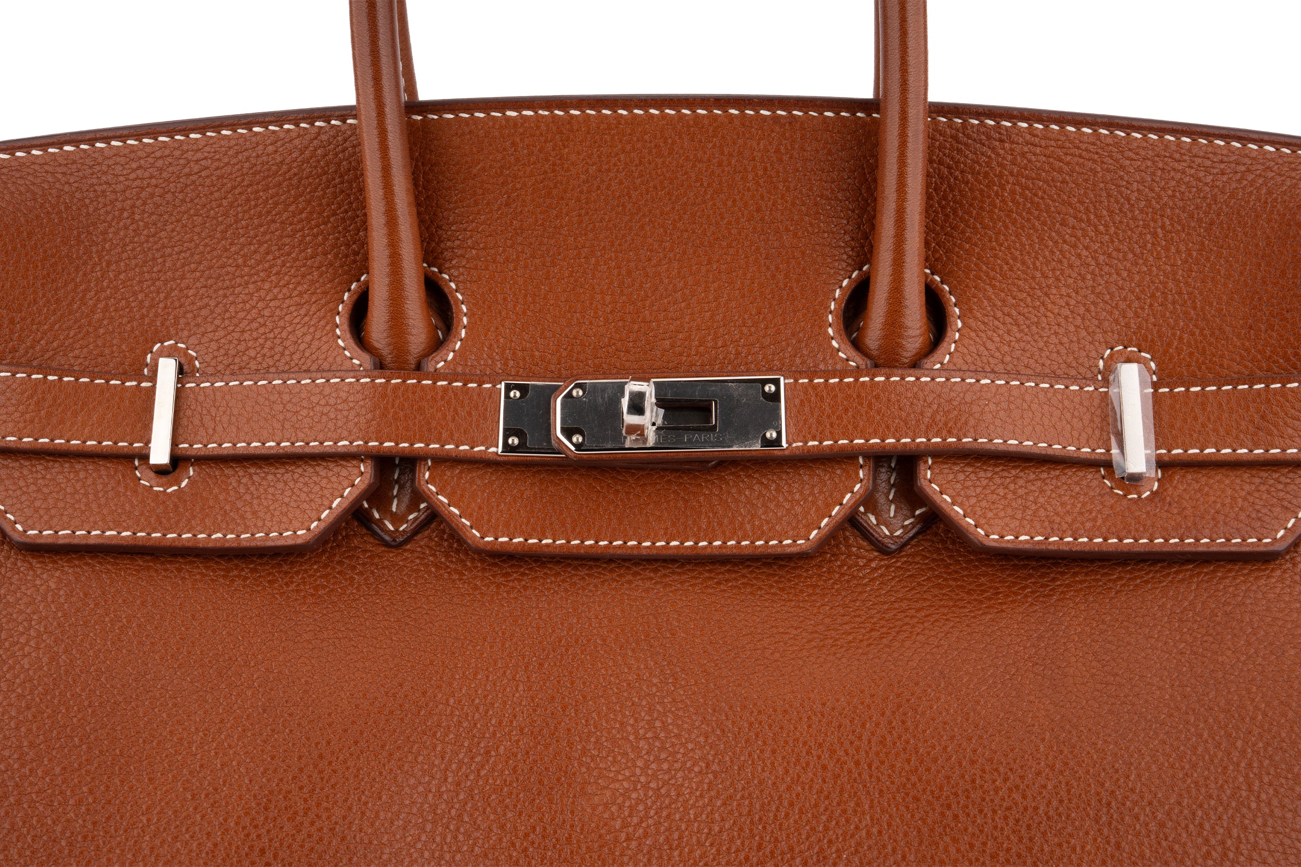 Hermès Birkin 35 		Barenia 	Gold 	PHW - Image 7