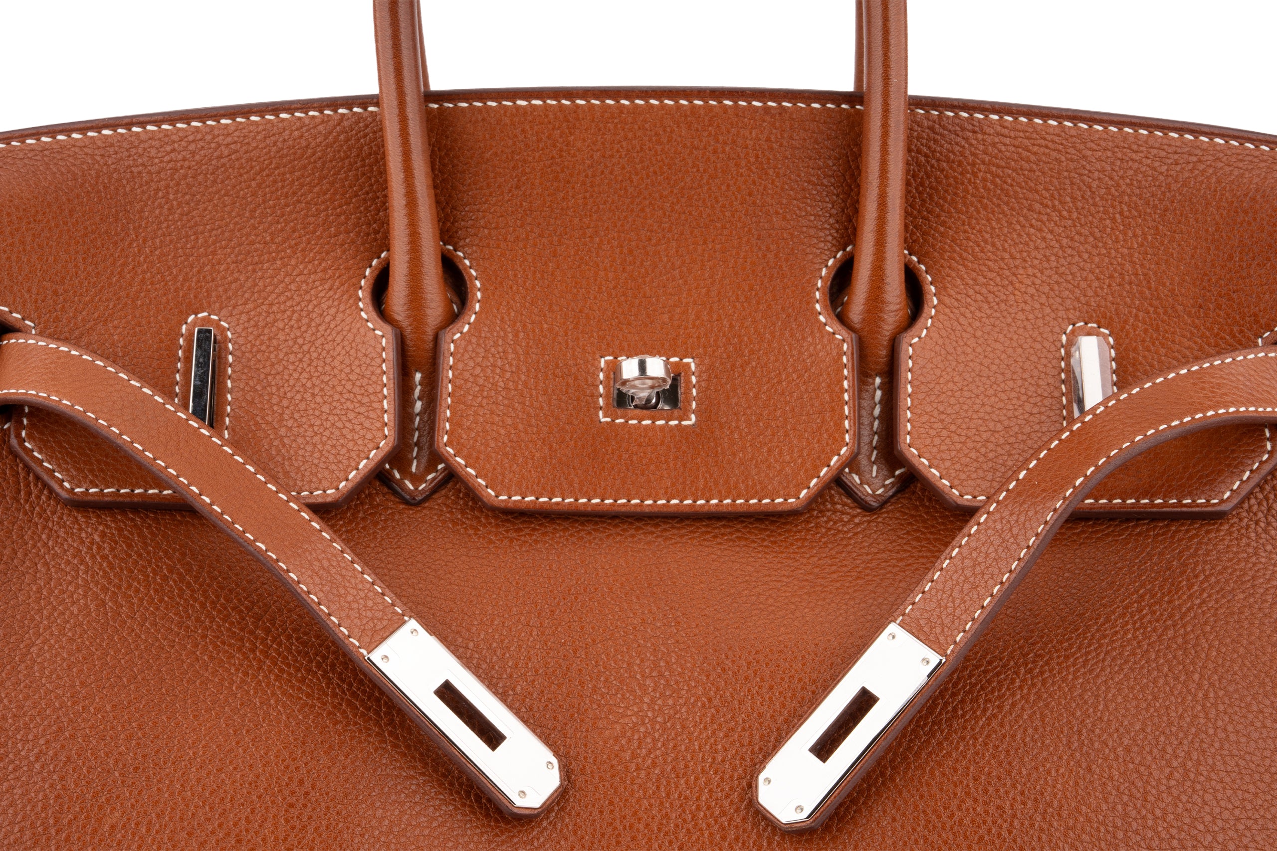 Hermès Birkin 35 		Barenia 	Gold 	PHW - Image 8