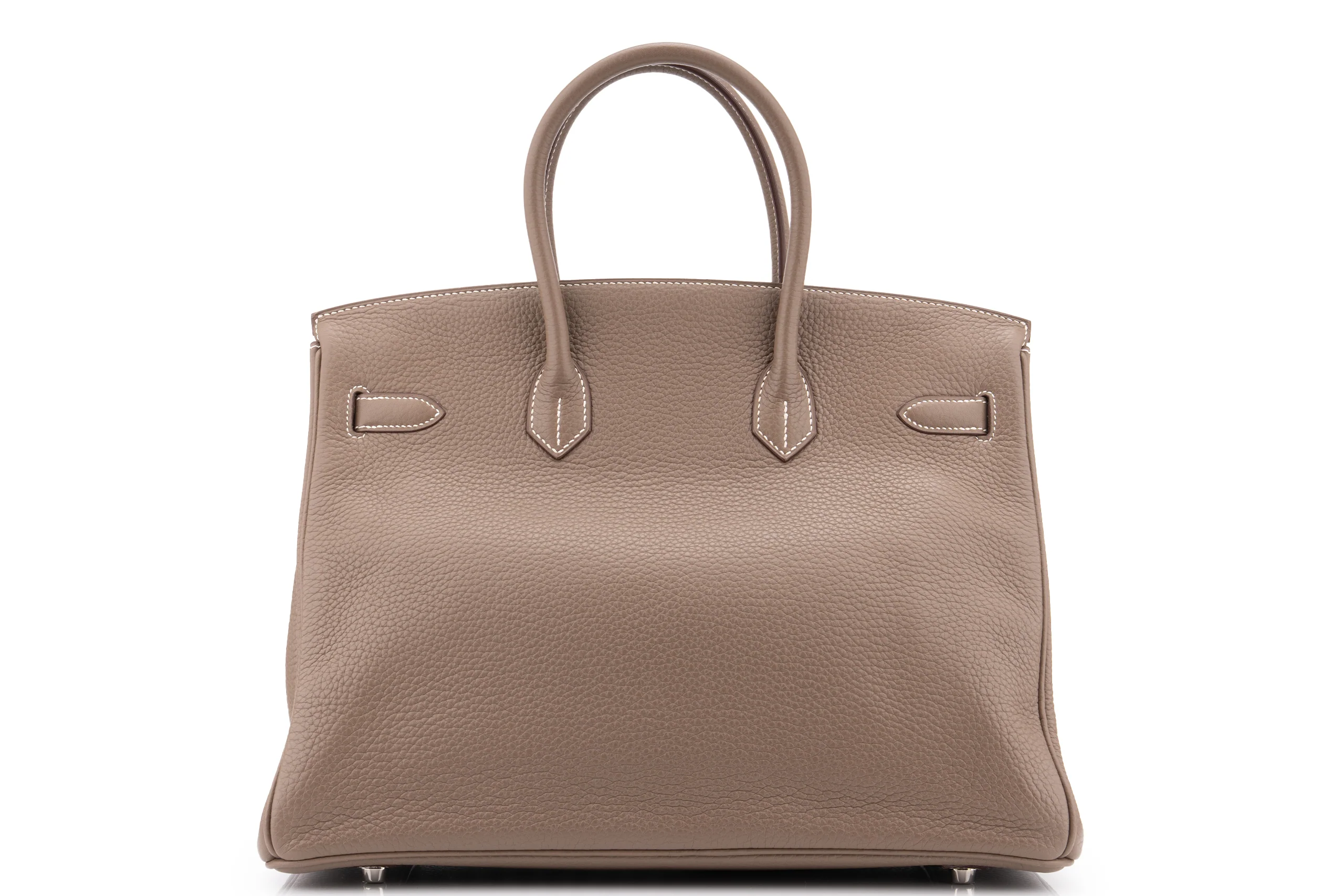 Hermès Birkin 35 		Clemence	Etoupe	PHW - Image 4