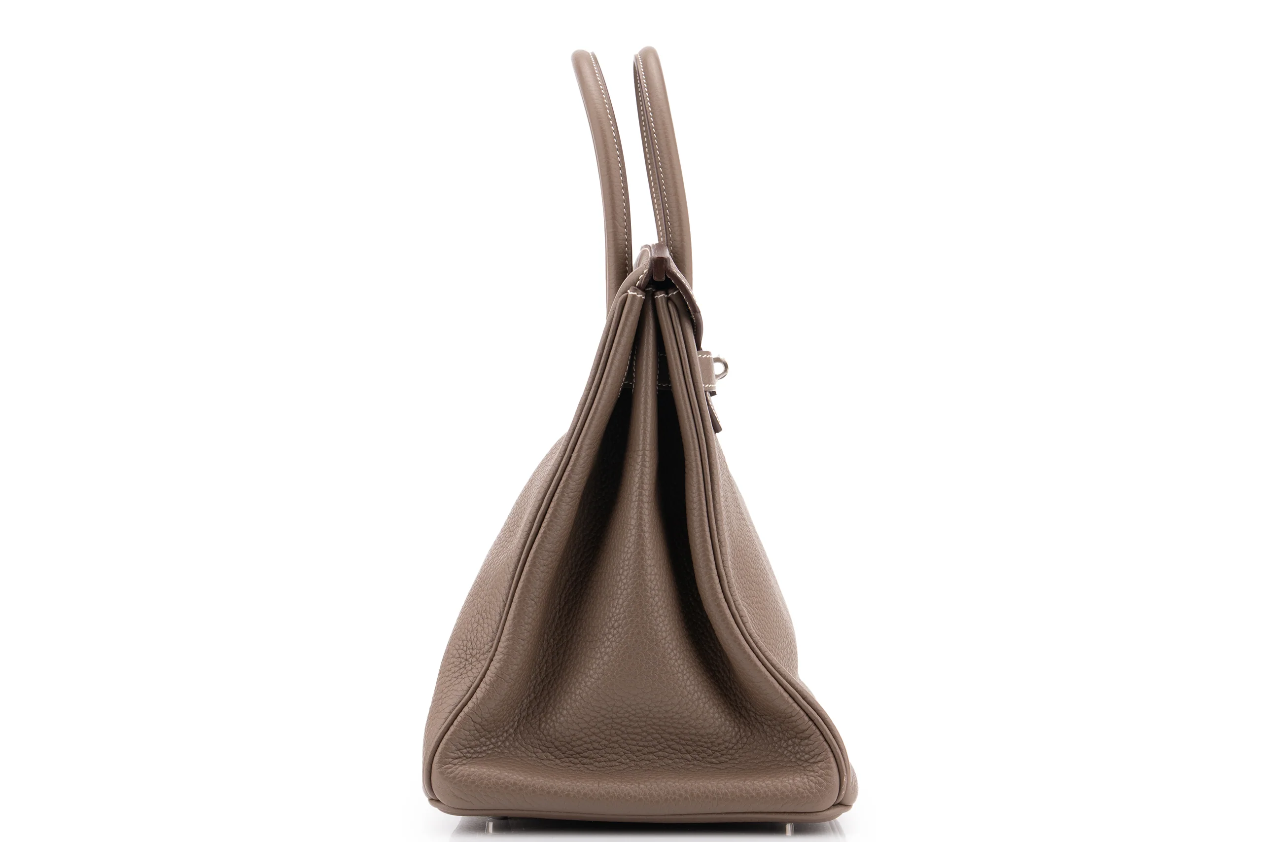Hermès Birkin 35 		Clemence	Etoupe	PHW - Image 5