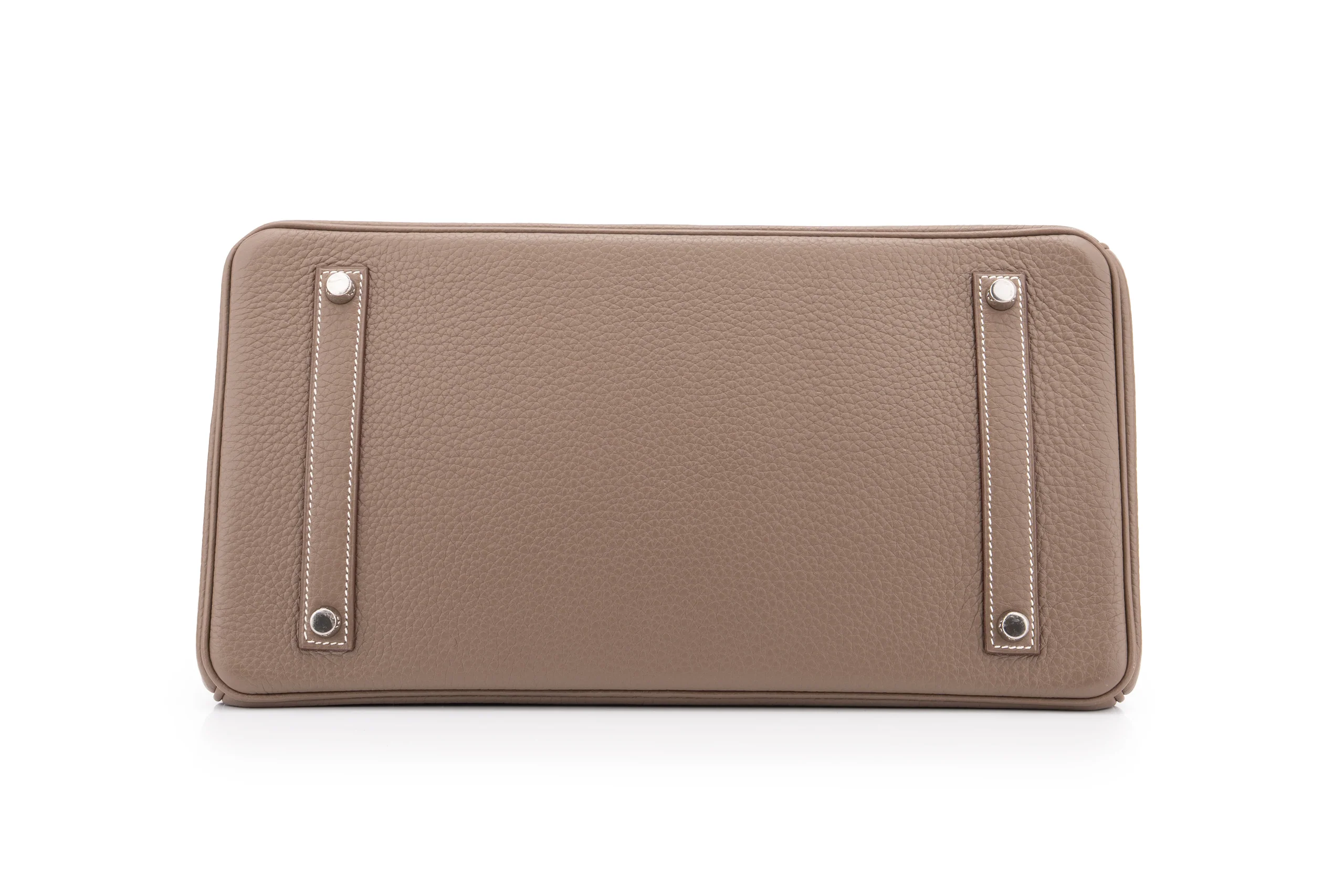 Hermès Birkin 35 		Clemence	Etoupe	PHW - Image 6