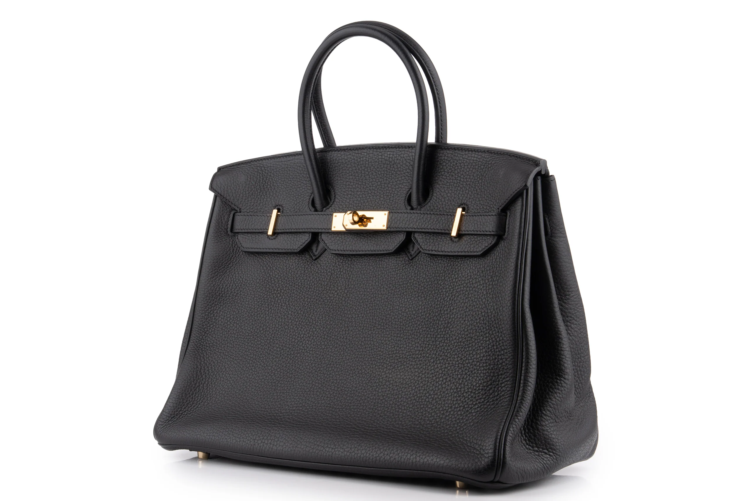 Hermès Birkin 35 		Clemence 	Noir 	GHW - Image 2