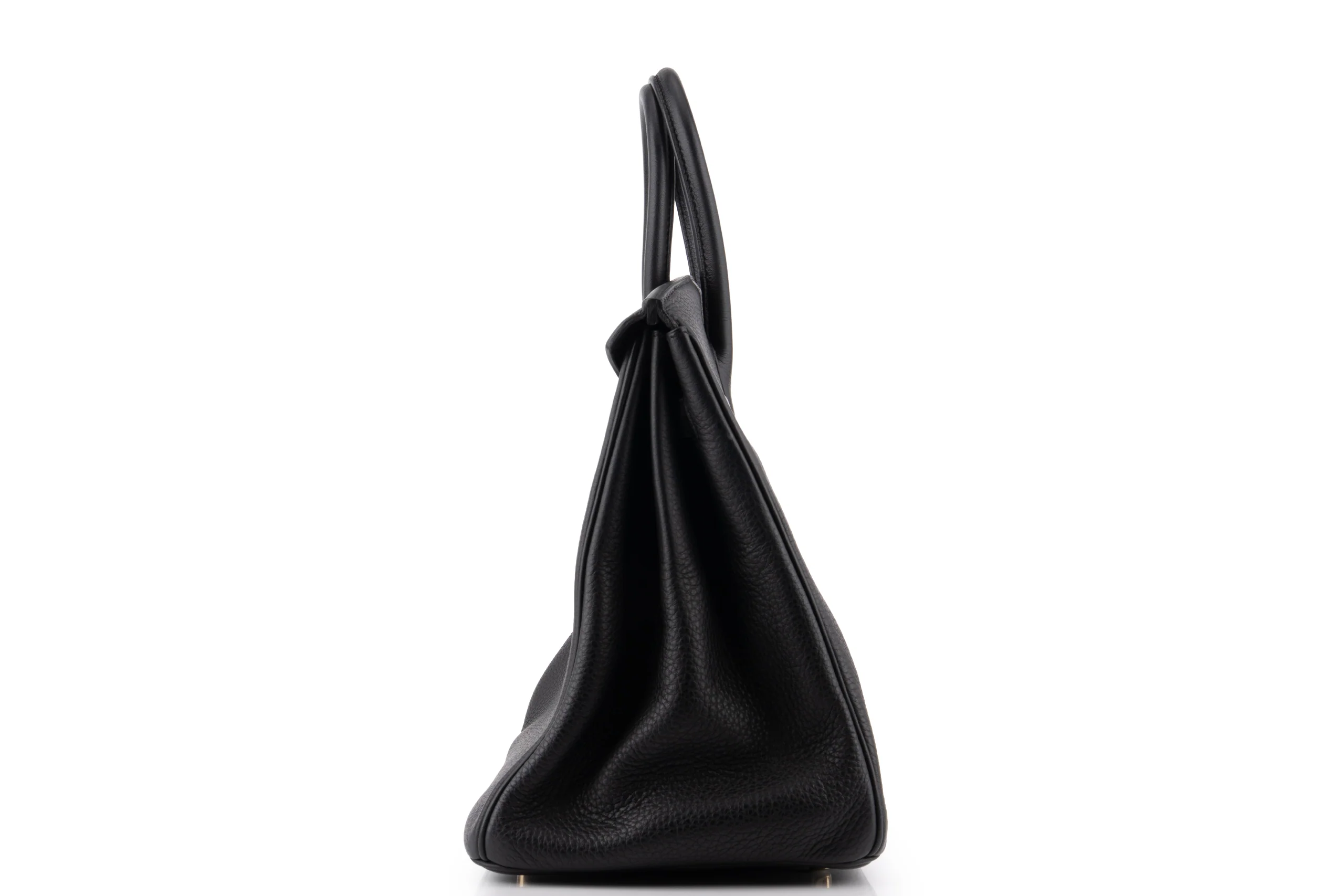 Hermès Birkin 35 		Clemence 	Noir 	GHW - Image 3