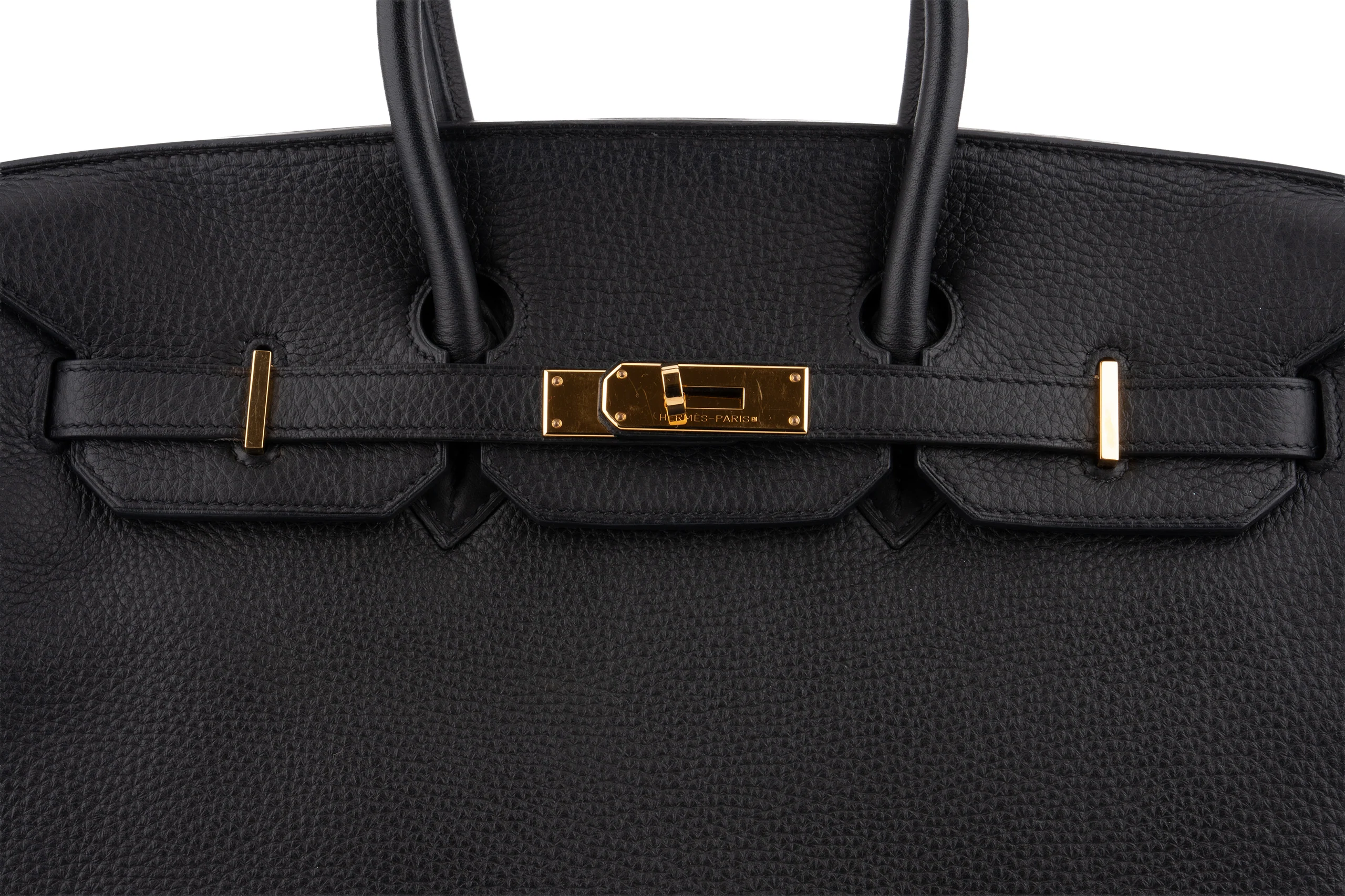 Hermès Birkin 35 		Clemence 	Noir 	GHW - Image 7