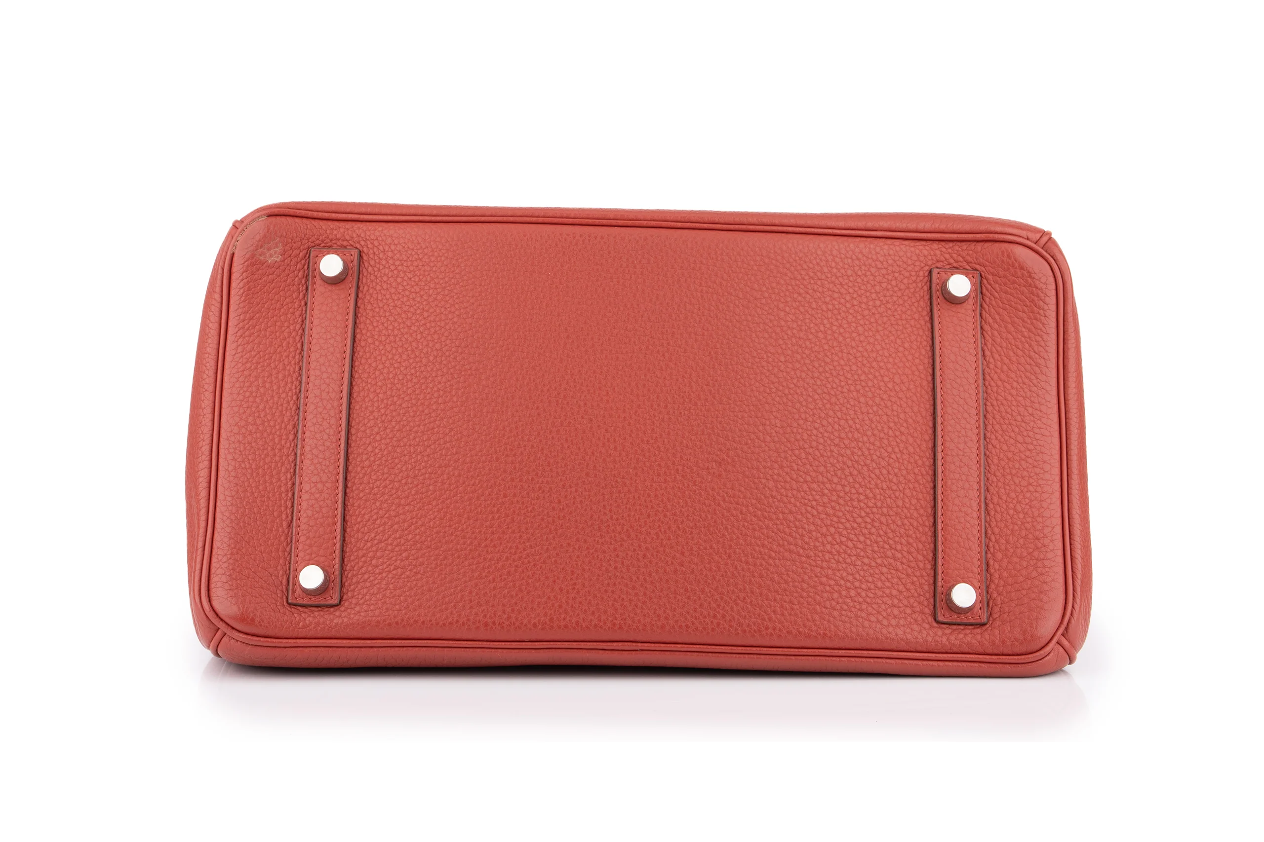 Hermès Birkin 35 		Clemence	Rouge Venitien	PHW - Image 6