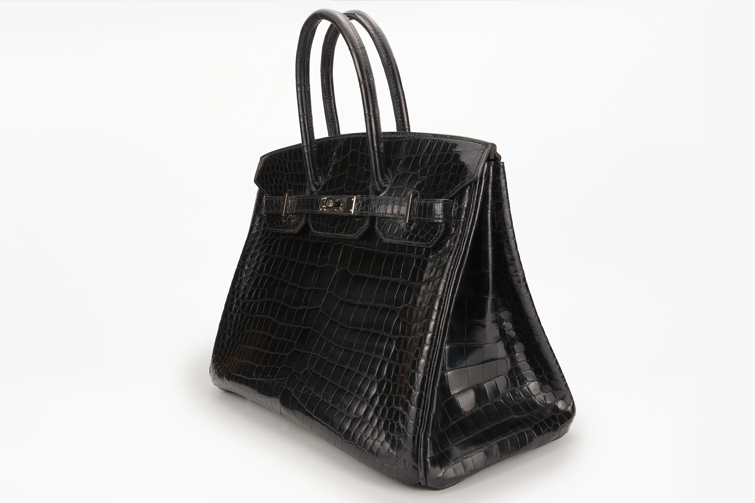Hermès Birkin 35 Exotic Croc Lisse Black Noir PHW - Image 2