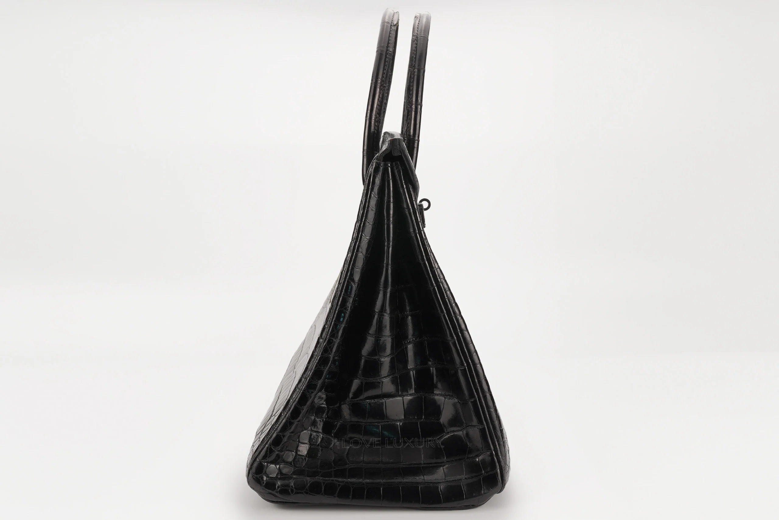 Hermès Birkin 35 Exotic Croc Lisse Black Noir PHW - Image 5