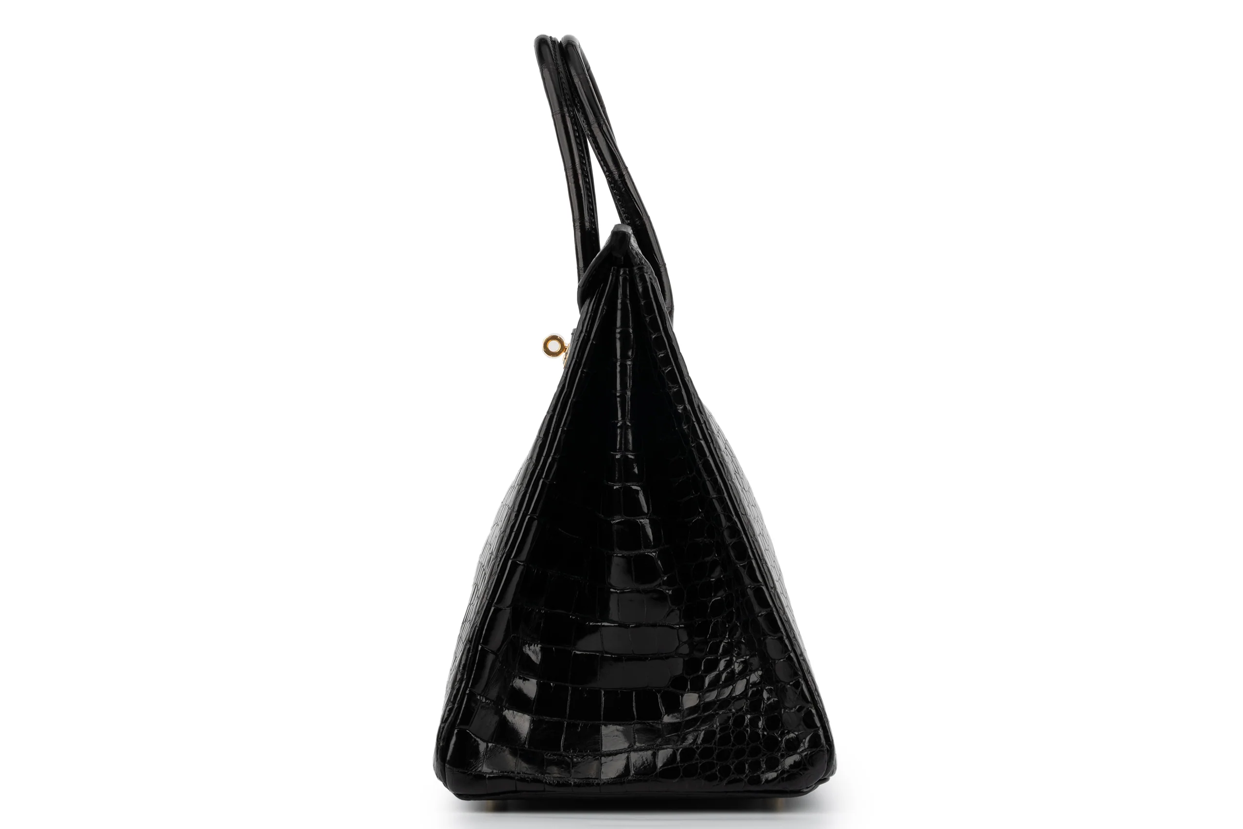 Hermès Birkin 35 	Exotic	Lisse Porosus	Noir	GHW - Image 3