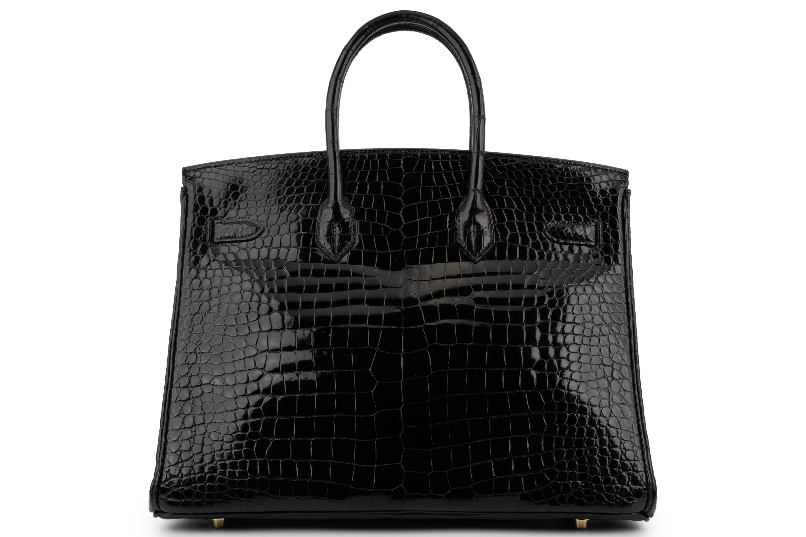 Hermès Birkin 35 	Exotic	Lisse Porosus	Noir	GHW - Image 4