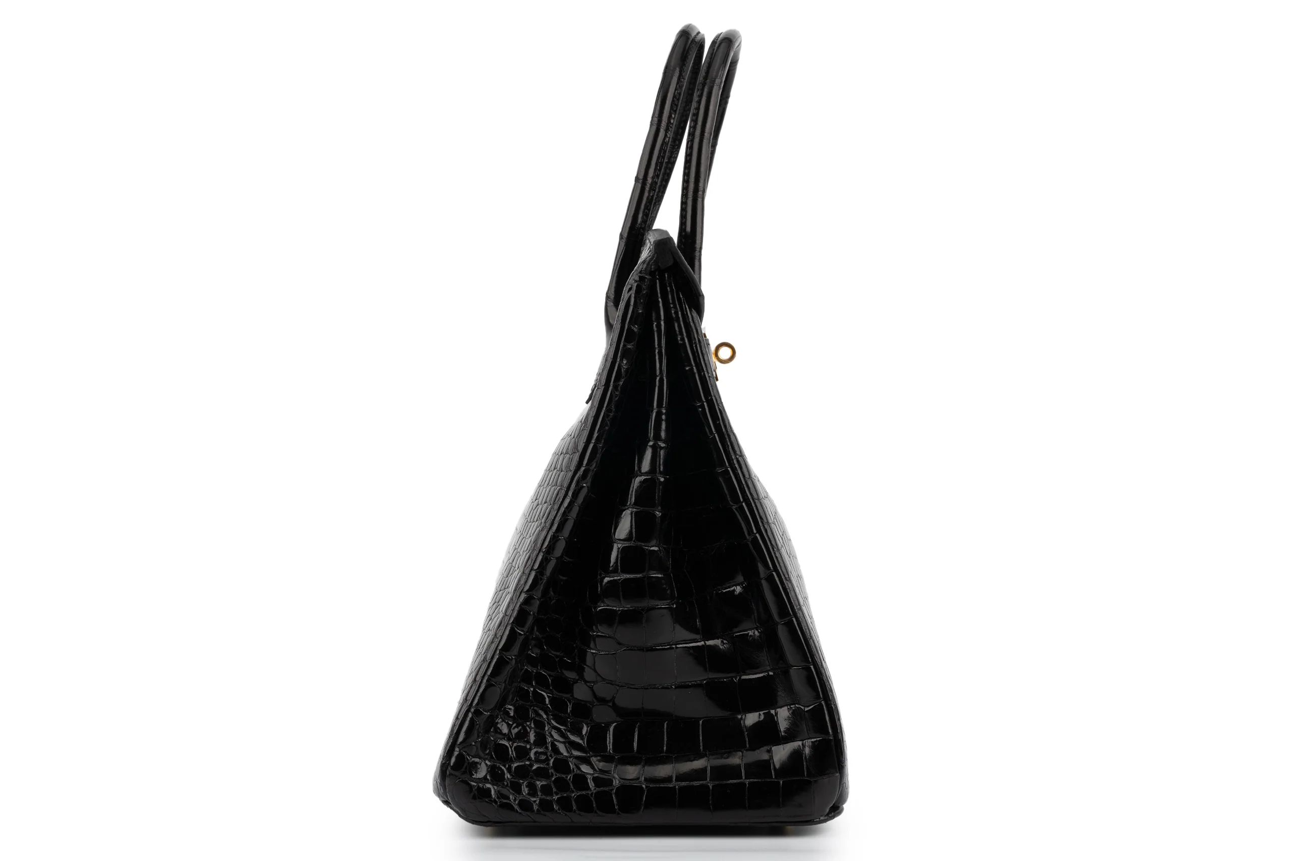 Hermès Birkin 35 	Exotic	Lisse Porosus	Noir	GHW - Image 5