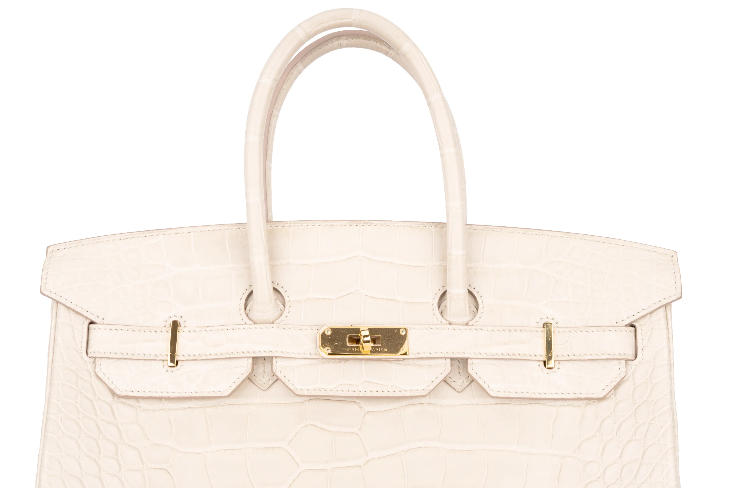 Hermès Birkin 35 Exotic Matte Alligator Beton GHW - Image 12