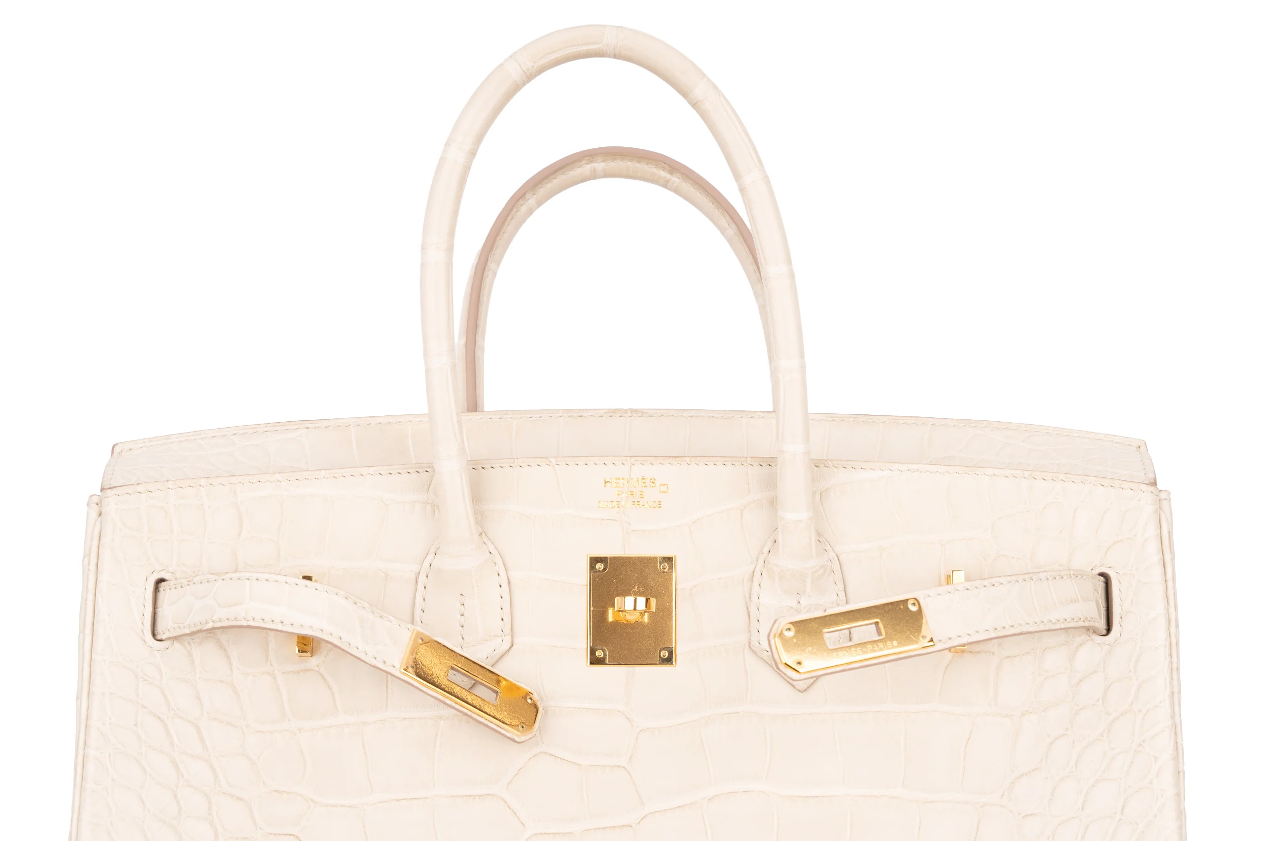 Hermès Birkin 35 Exotic Matte Alligator Beton GHW - Image 14